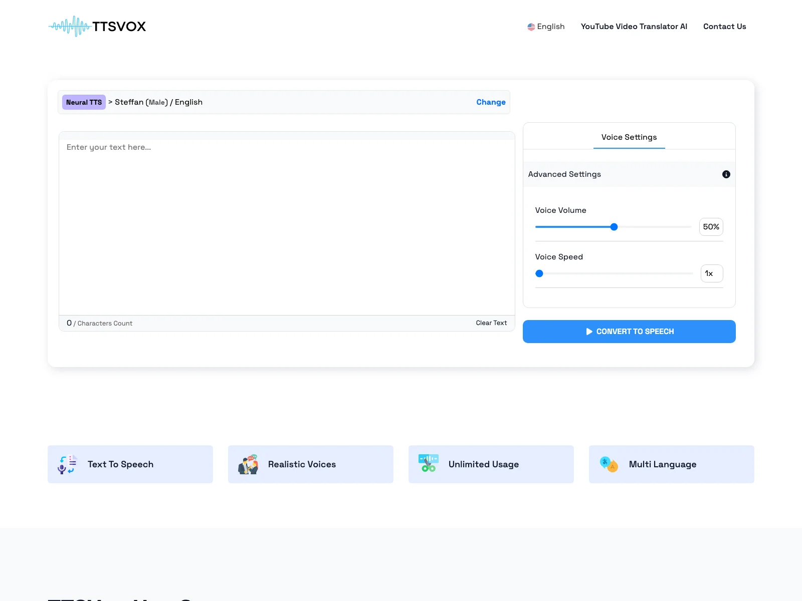 TTSVox - Transform Text into Lifelike Speech Instantly