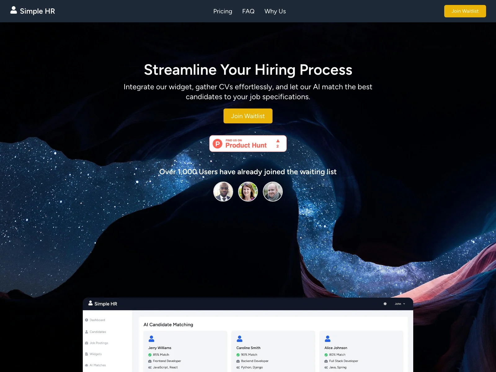 Simple HR: Streamlining Hiring with AI