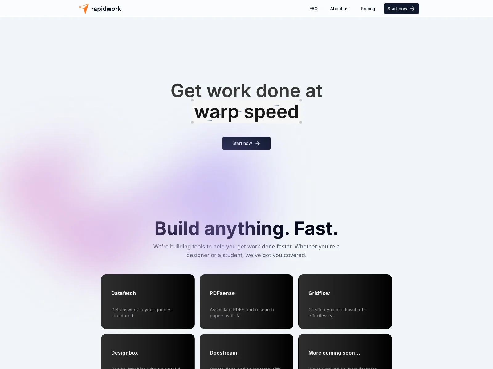 rapidwork: Your AI-Powered Work Companion for Swift Task Completion