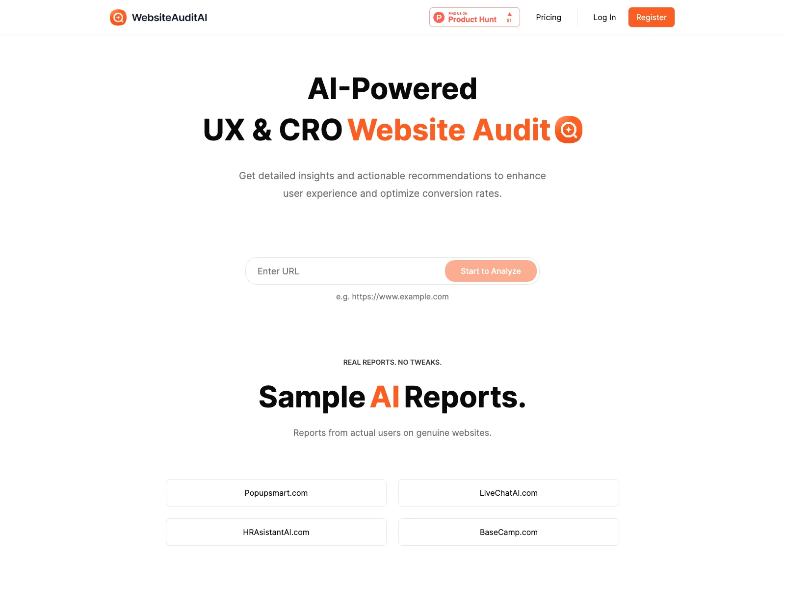 Enhance UX & CRO with Free AI-Powered Website Audit