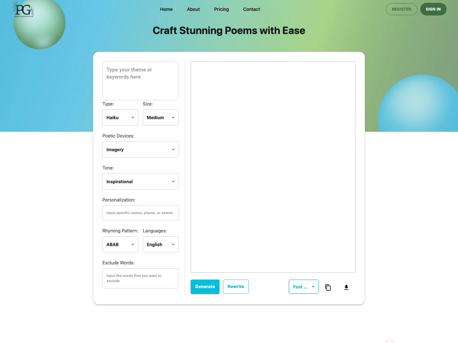 AI Poem Generator: Unleash Your Inner Poet with PoemGenerator.io