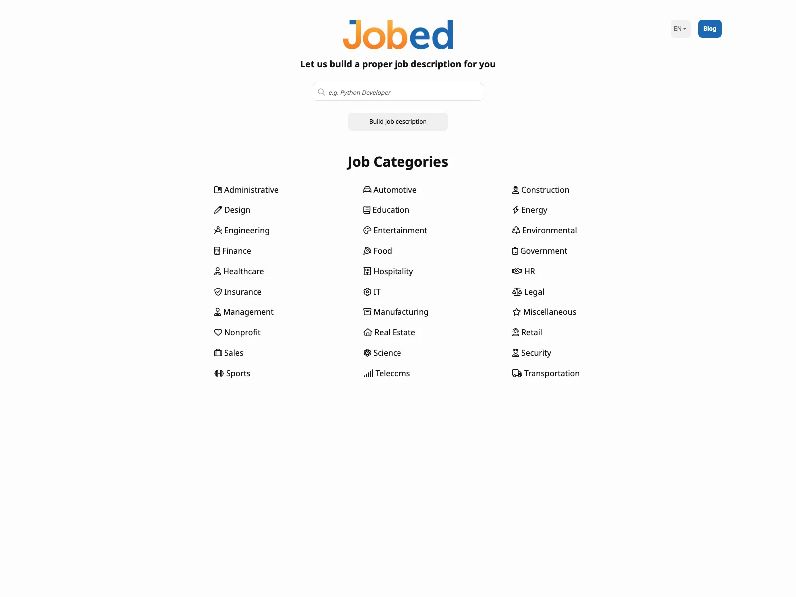 Jobed: The AI-Powered Solution for Creating Job Descriptions