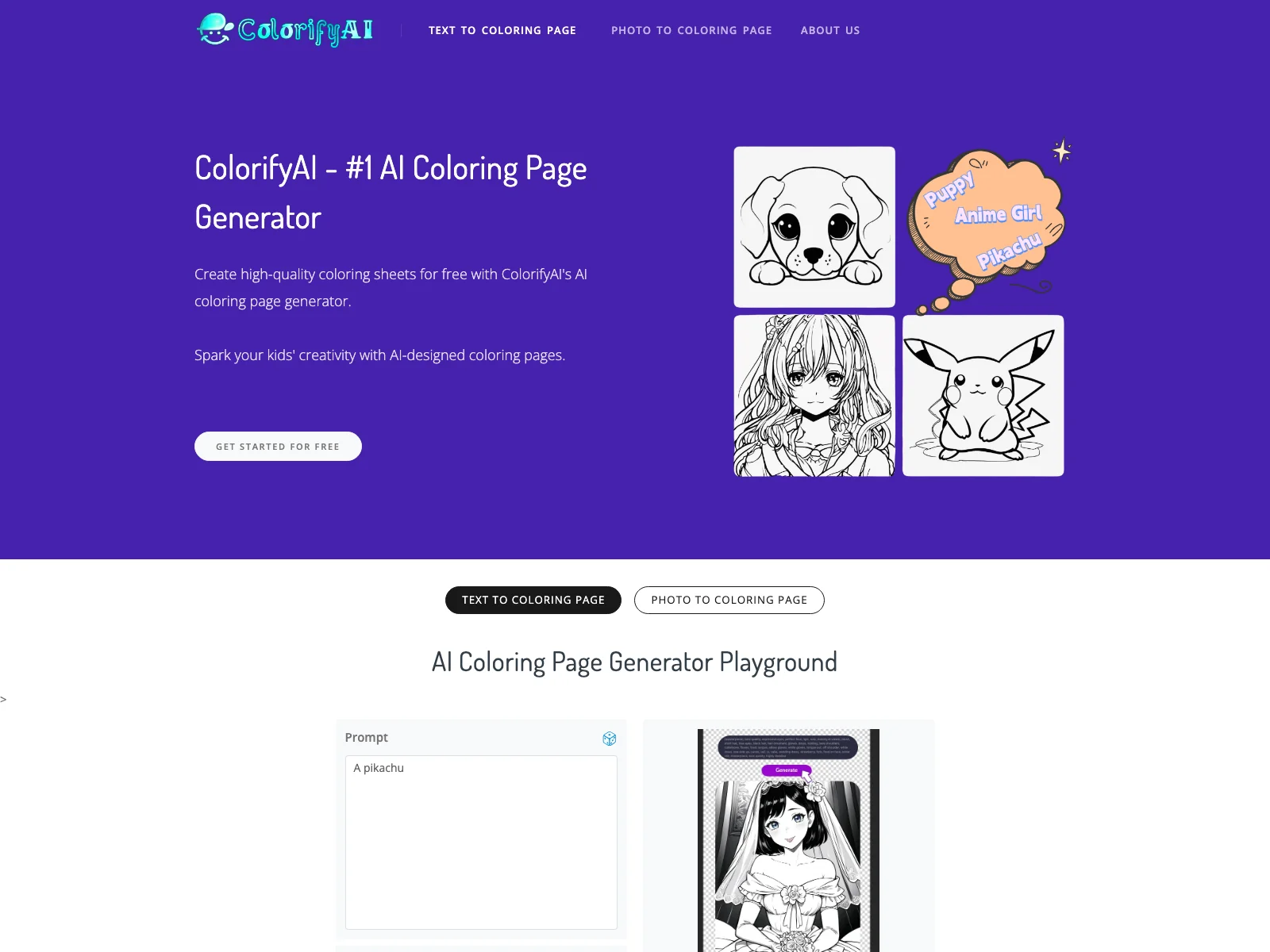 ColorifyAI - Unleash Creativity with AI Coloring Pages