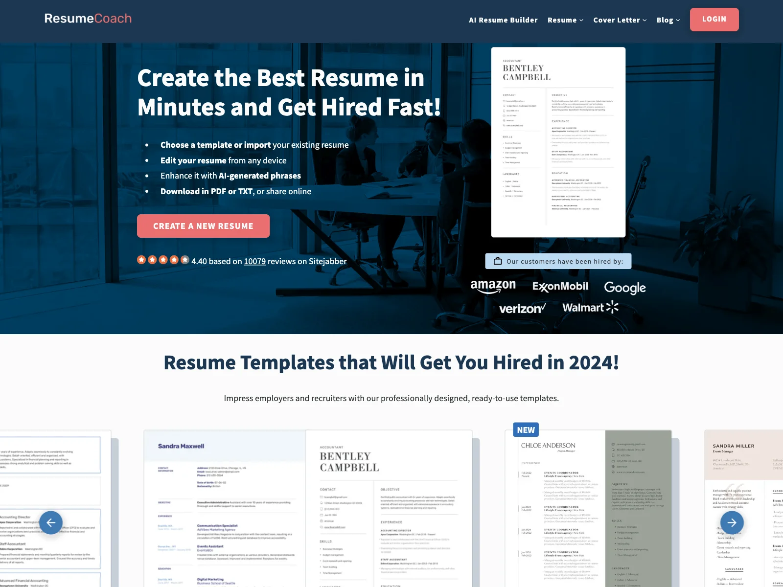 ResumeCoach: Create Stellar Resumes and Cover Letters with AI for Quick Hiring