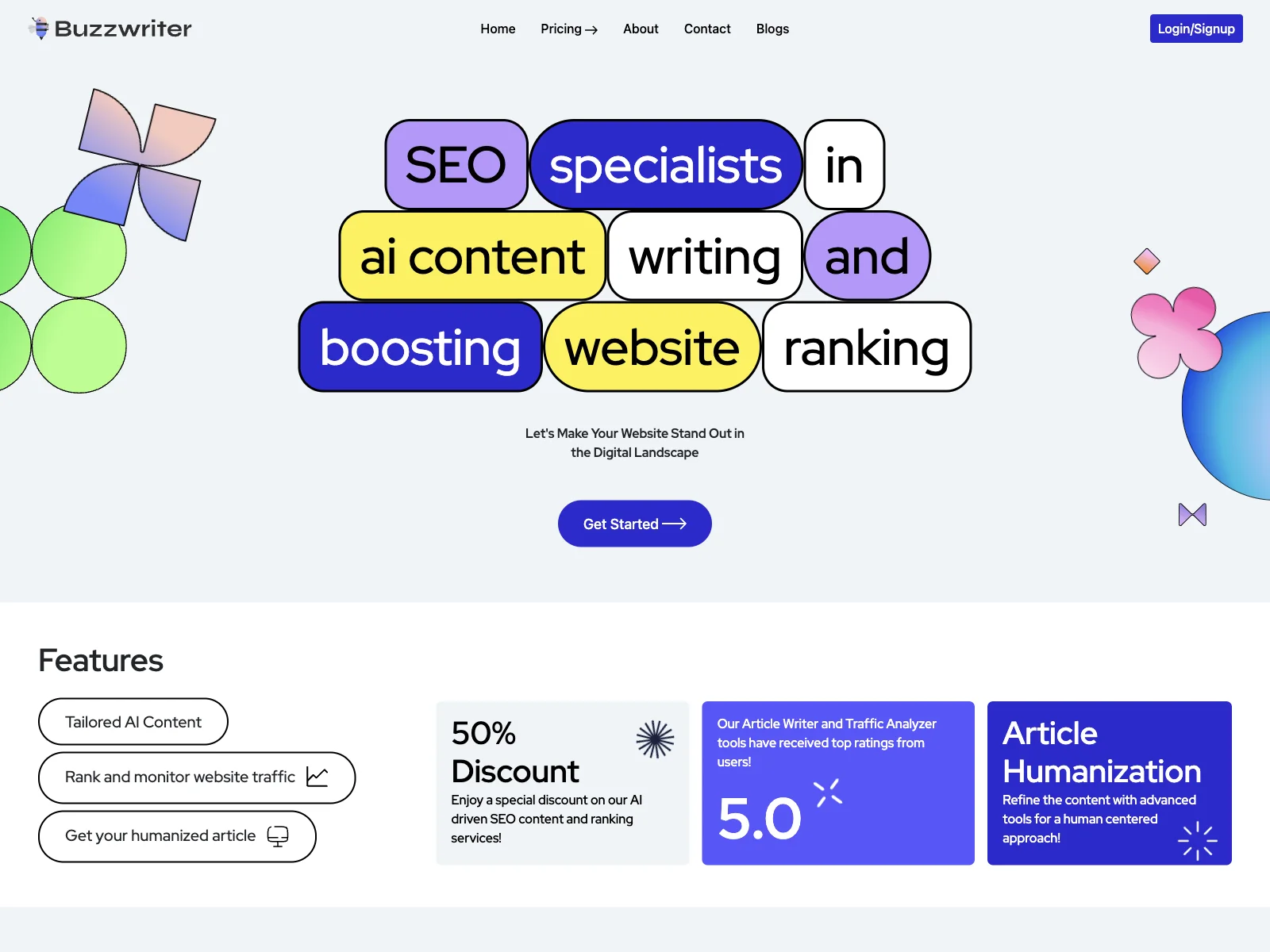 Buzzwriter AI: Boost Website Ranking & Create Quality Content