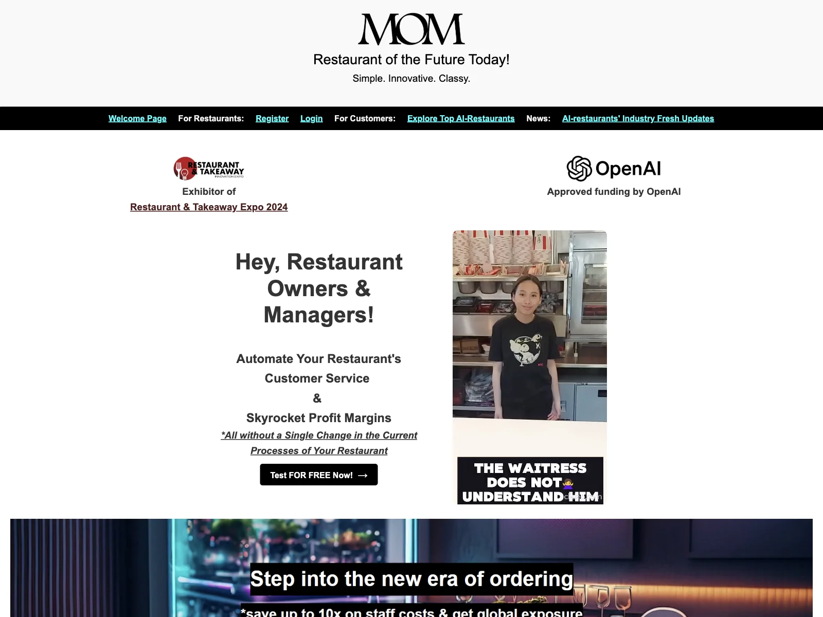 Boost Restaurant Profits with MOM AI Restaurant