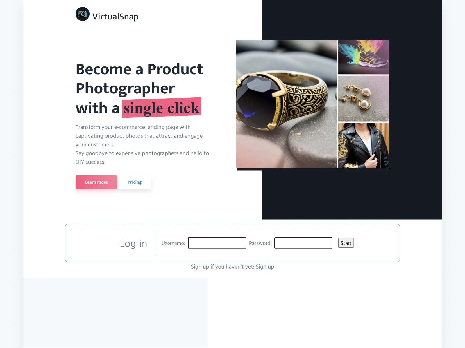 VirtualSnap - Revolutionize E-commerce Product Photography