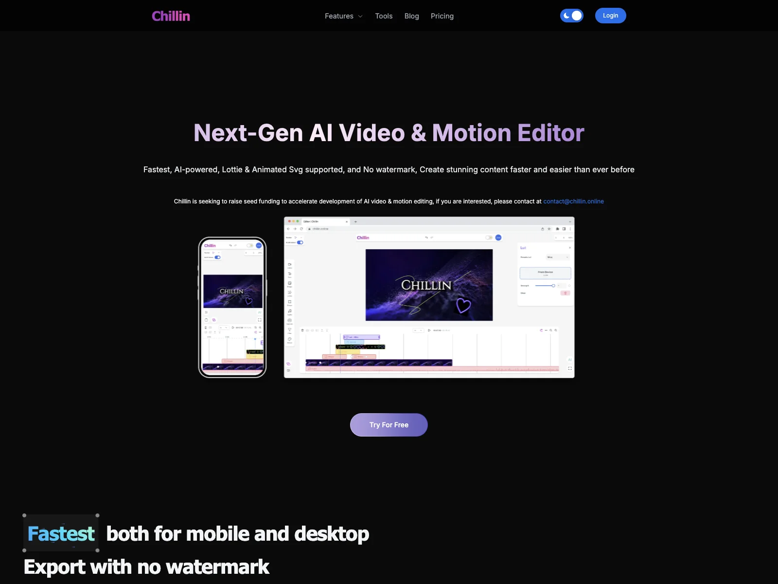 Chillin: Revolutionize Video Editing with AI