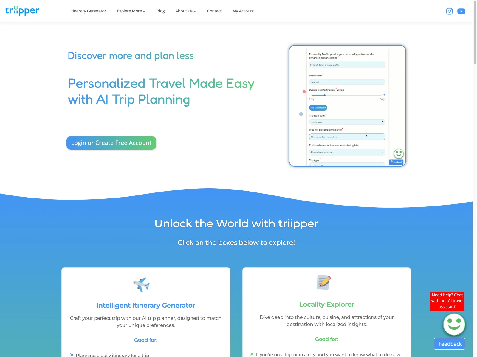 triipper: AI-Powered Trip Planning for Personalized Travel Experiences