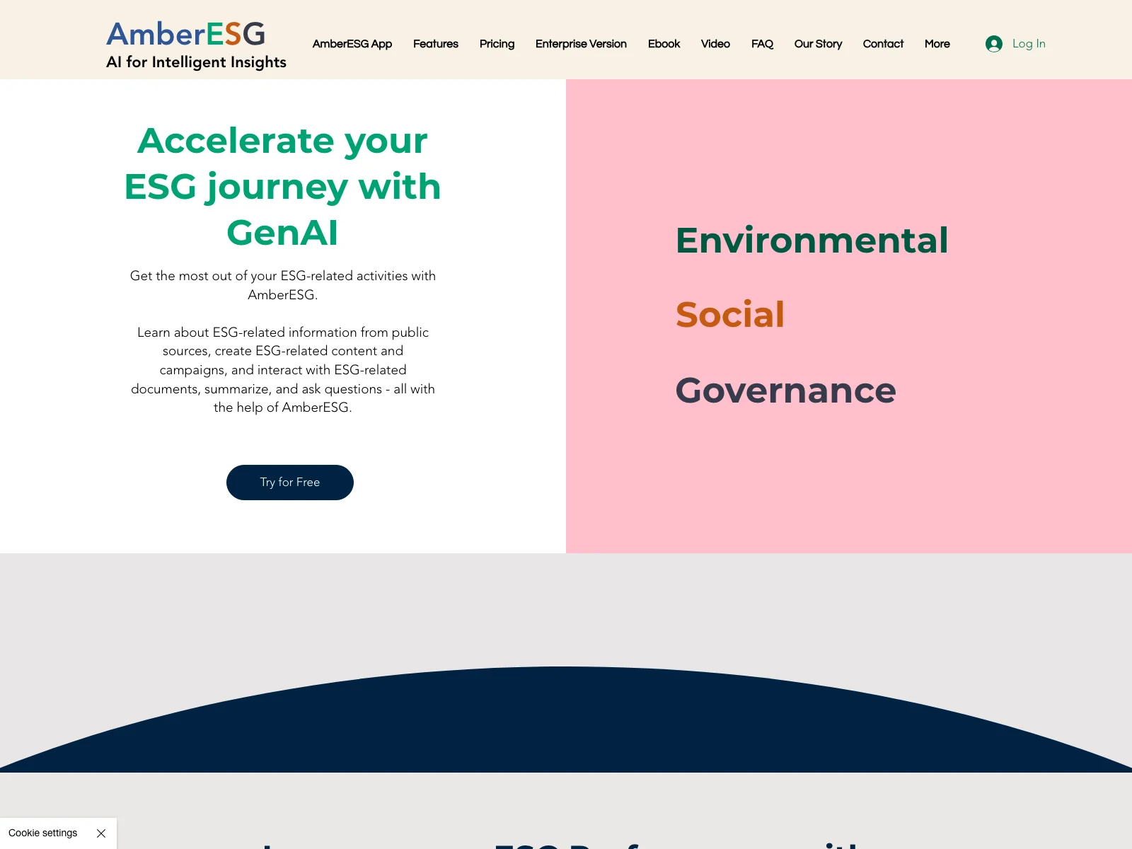 AmberESG: Empowering Sustainability with GenAI