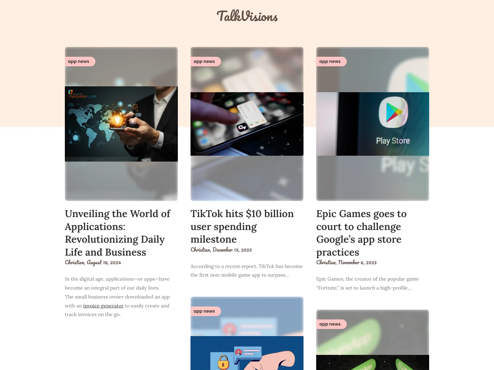 TalkVisions: Keeping You Updated on the World of Apps