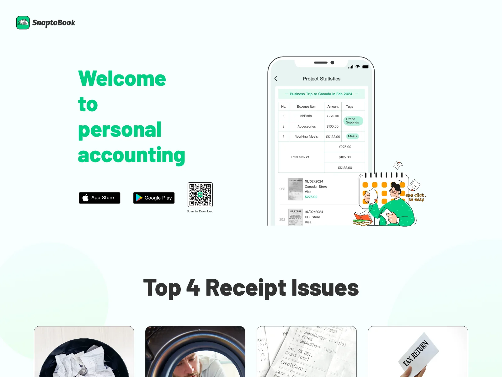 SnaptoBook: Simplify Receipt Management and Reimbursements