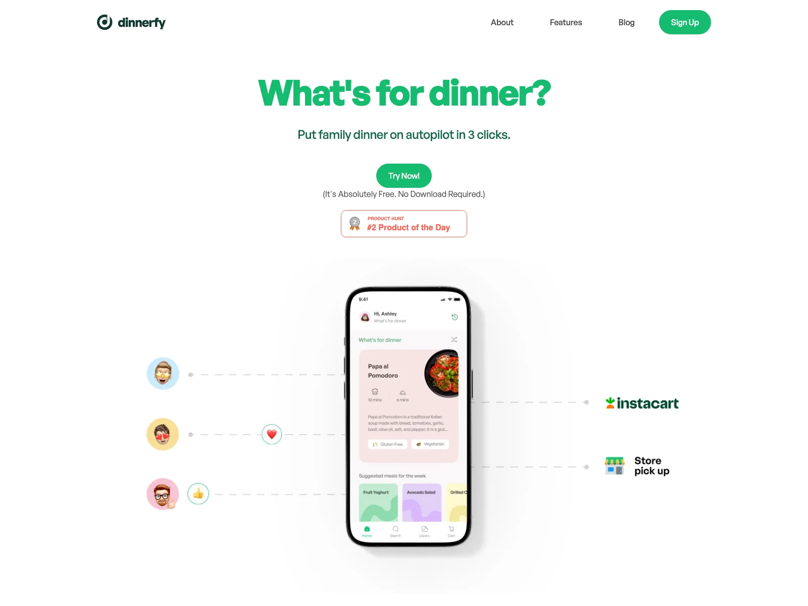 Dinnerfy - Simplify Family Dinners with AI