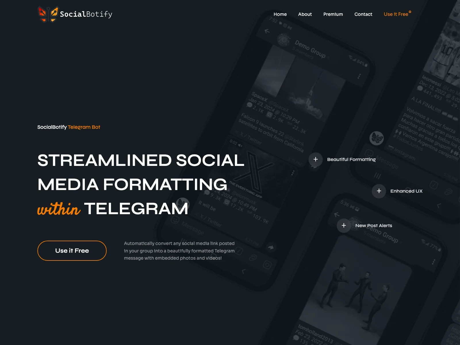 SocialBotify: Streamlined Social Media Formatting on Telegram