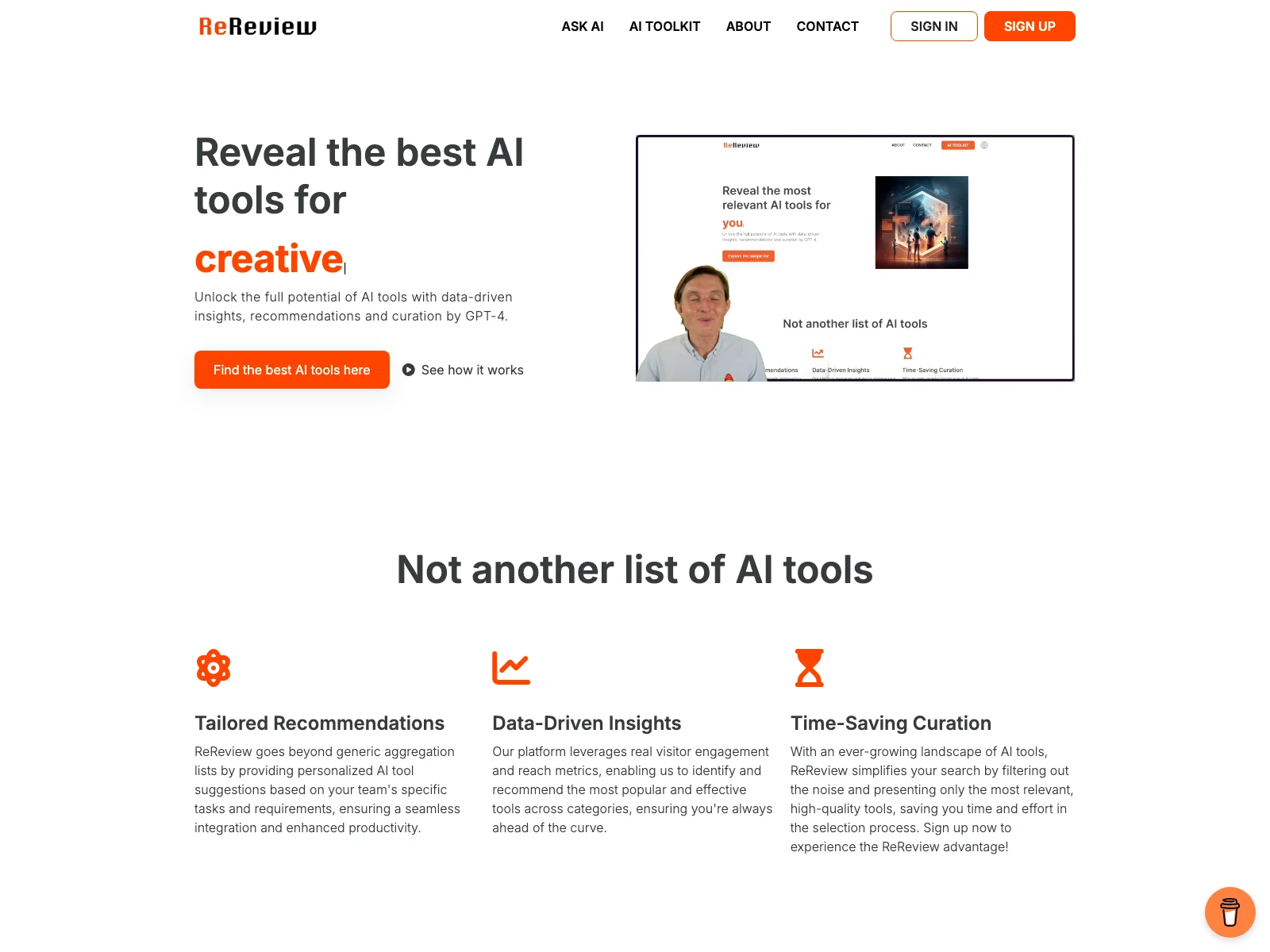 ReReview AI: Unlock Productivity with Tailored Recommendations