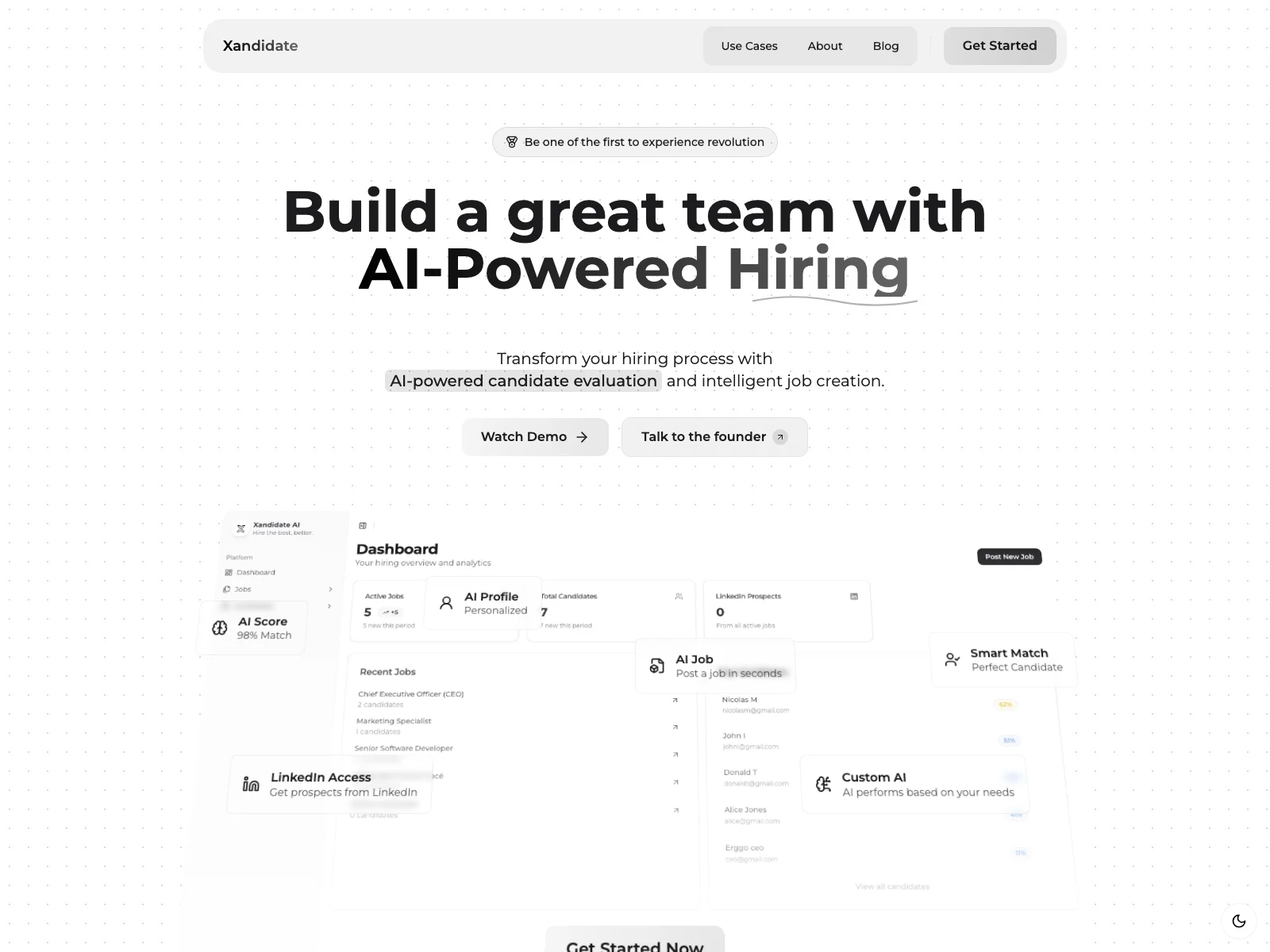 Xandidate: AI-Powered Recruitment Platform for Finding and Evaluating Top Talent