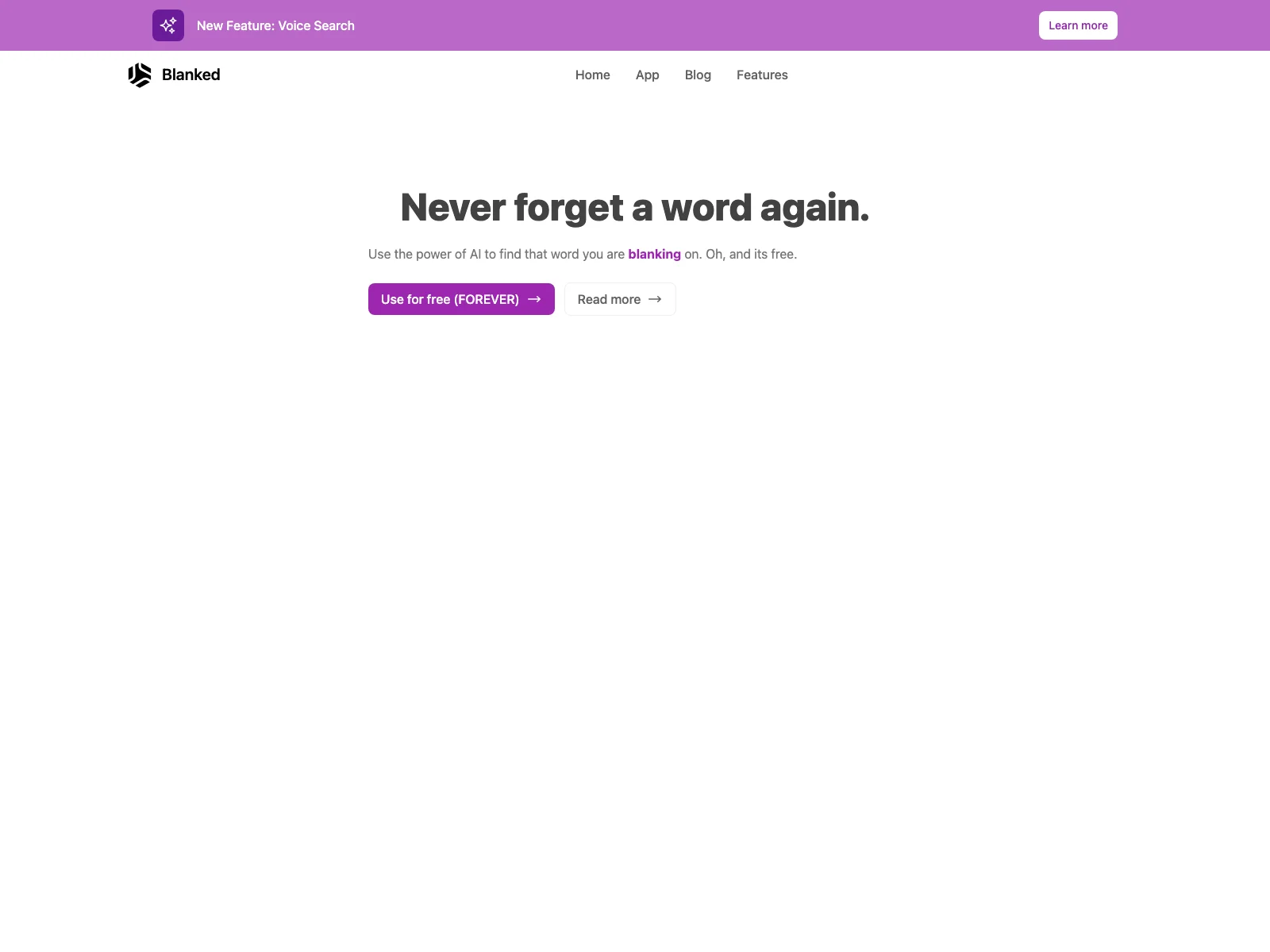 Blanked: Find Words Easily with Free AI