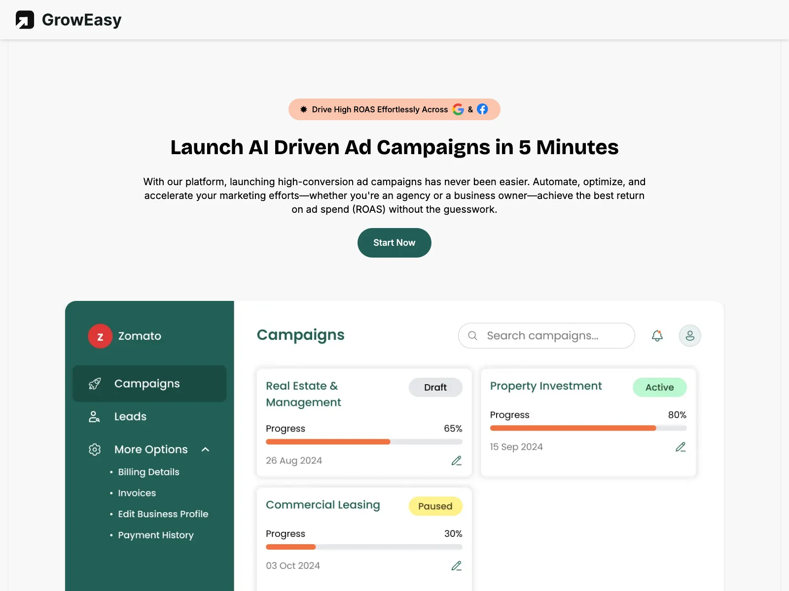 Boost ROAS with AI-Powered GrowEasy: Transform Your Ad Campaigns