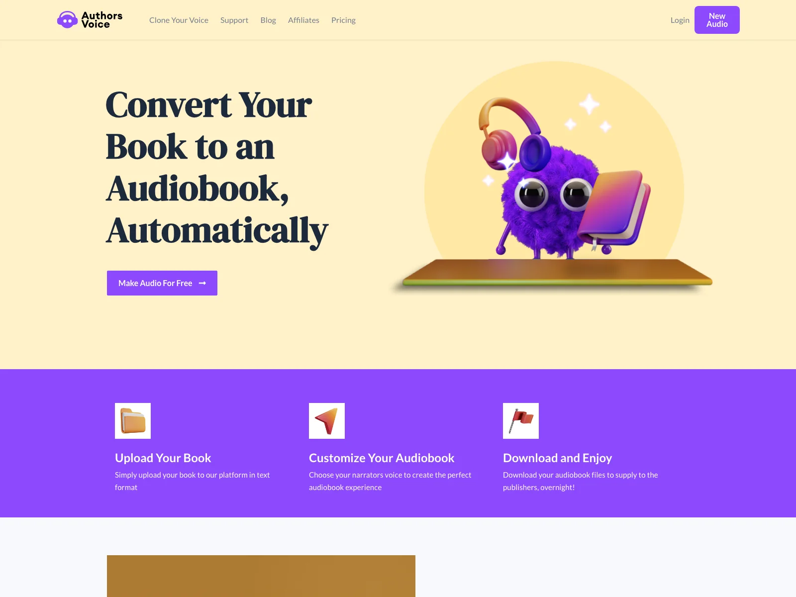 AuthorsVoice.ai: Transform Your Books into Engaging Audiobooks