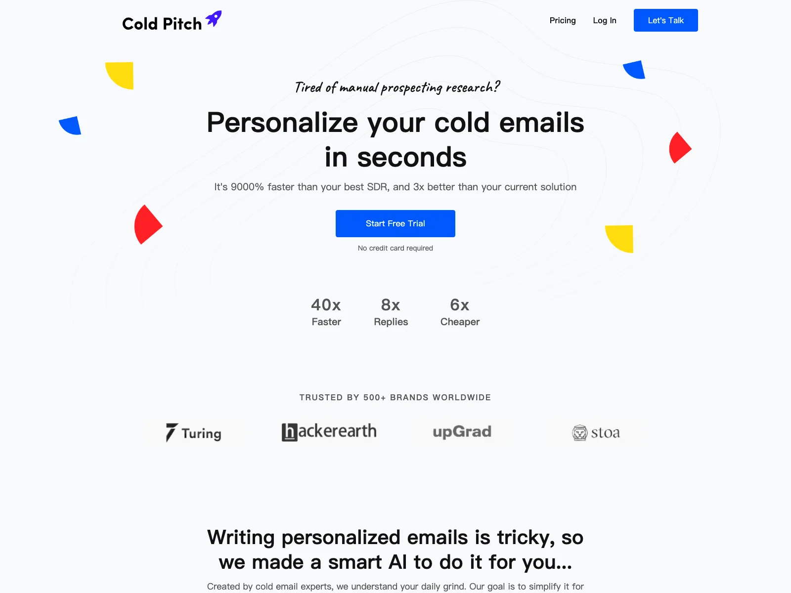 Cold Pitch: Personalized AI Cold Emails for Better Outreach