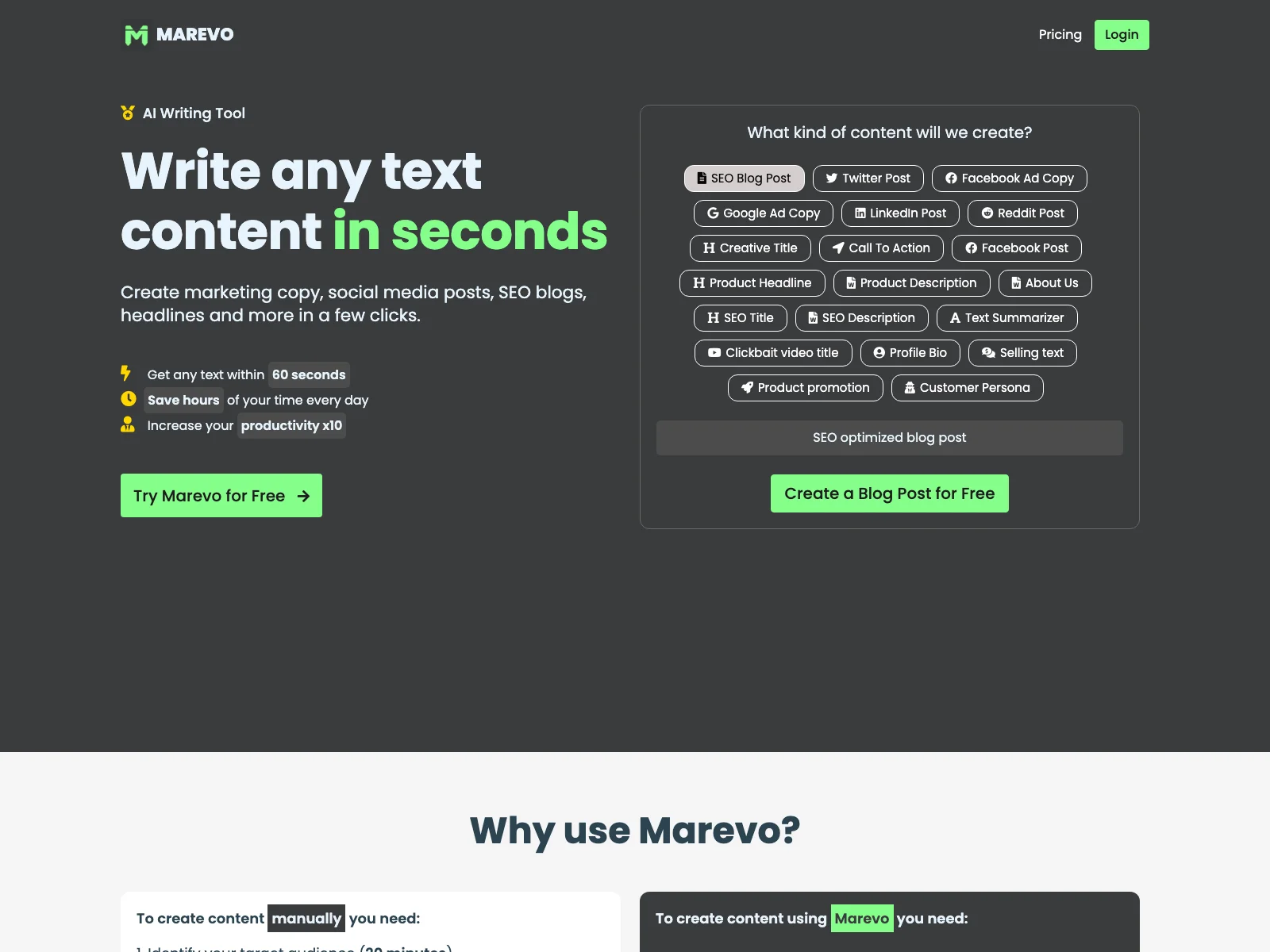 Marevo: The Ultimate AI Writing Tool for Swift and Quality Content Creation