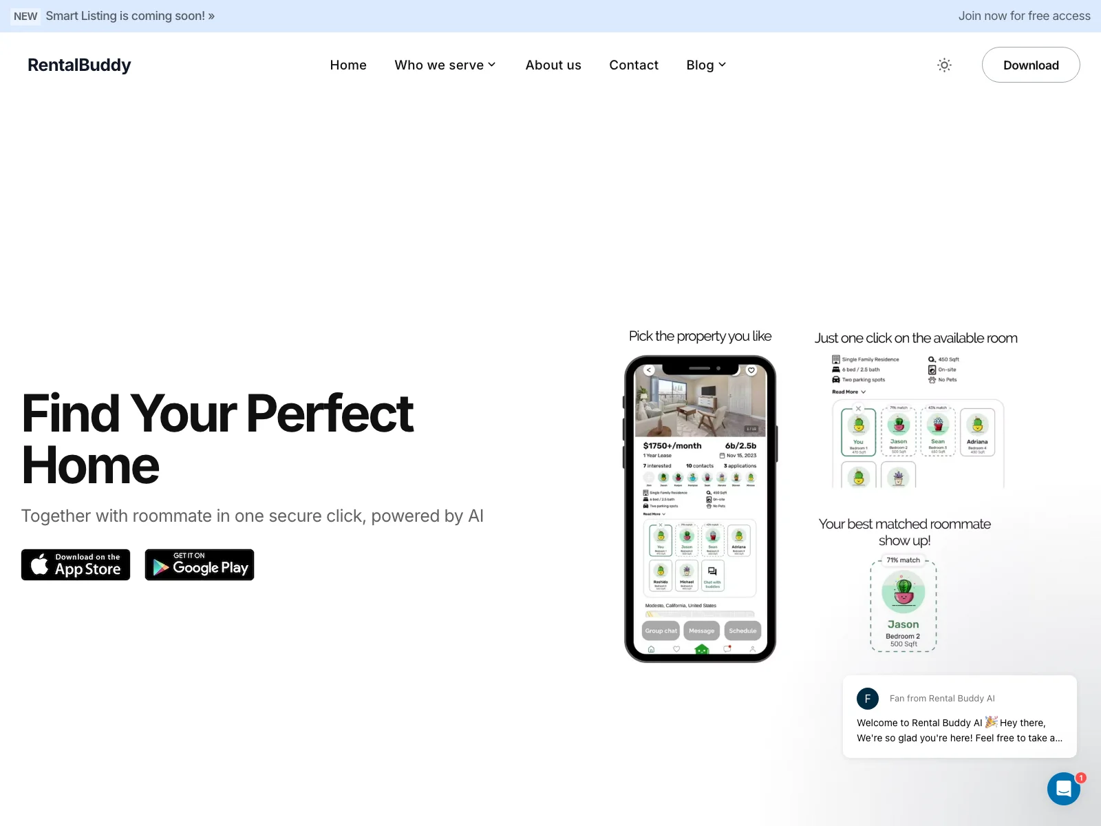 Find Ideal Rentals & Roommates with AI Precision - Rental Buddy