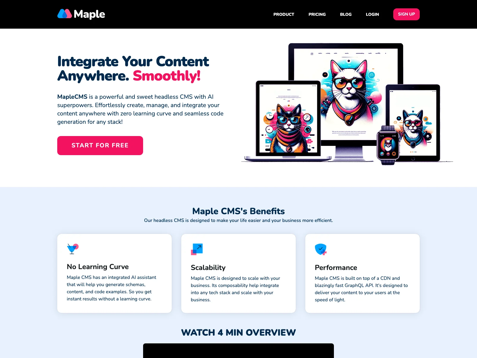 Maple CMS: Empowering Content Creation and Integration