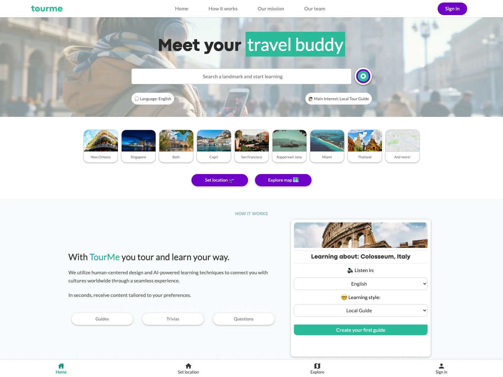 TourMe: Your AI-Powered Travel Companion for Personalized Learning