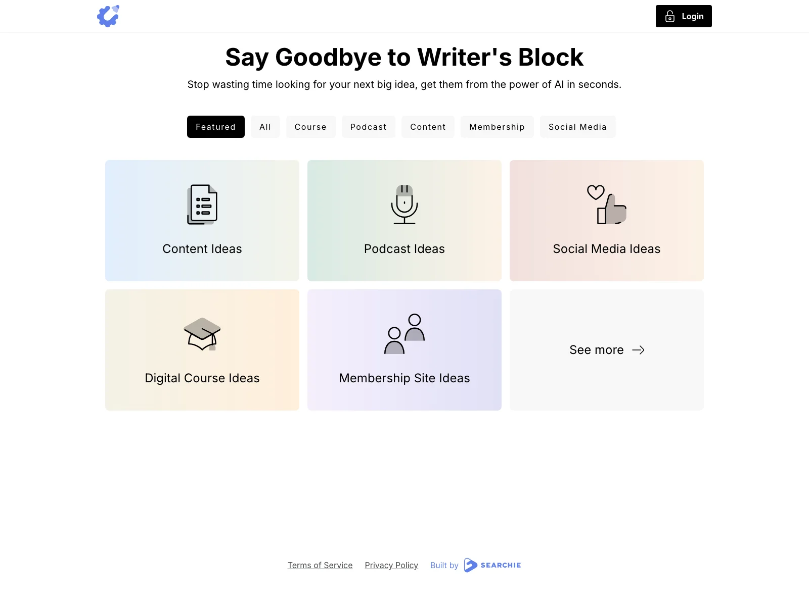 Copy Creator's Idea Generators: End Writer's Block with AI-Powered Ideas