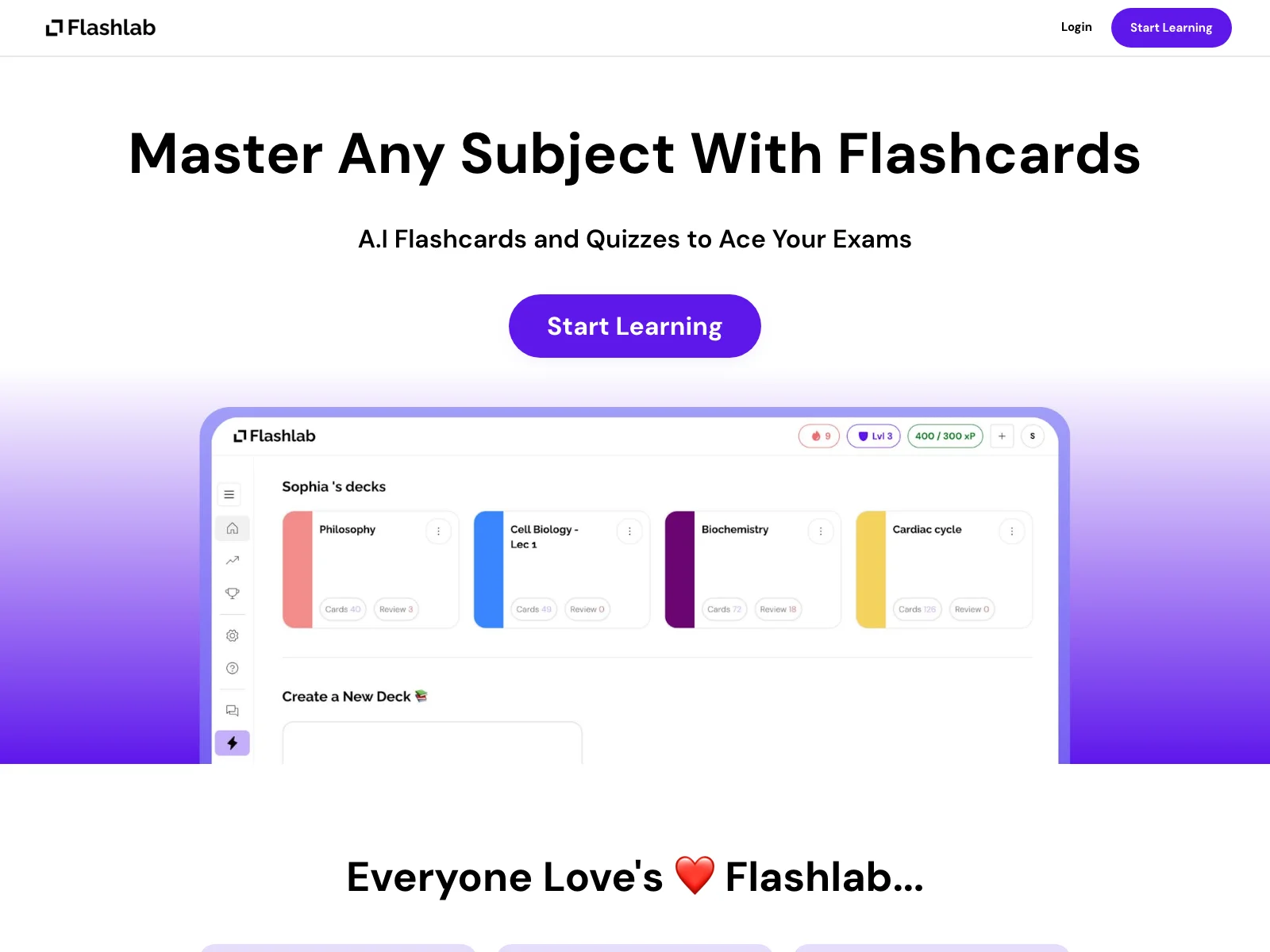 Ace Your Exams with Flashlab.io's AI Flashcards & Quizzes