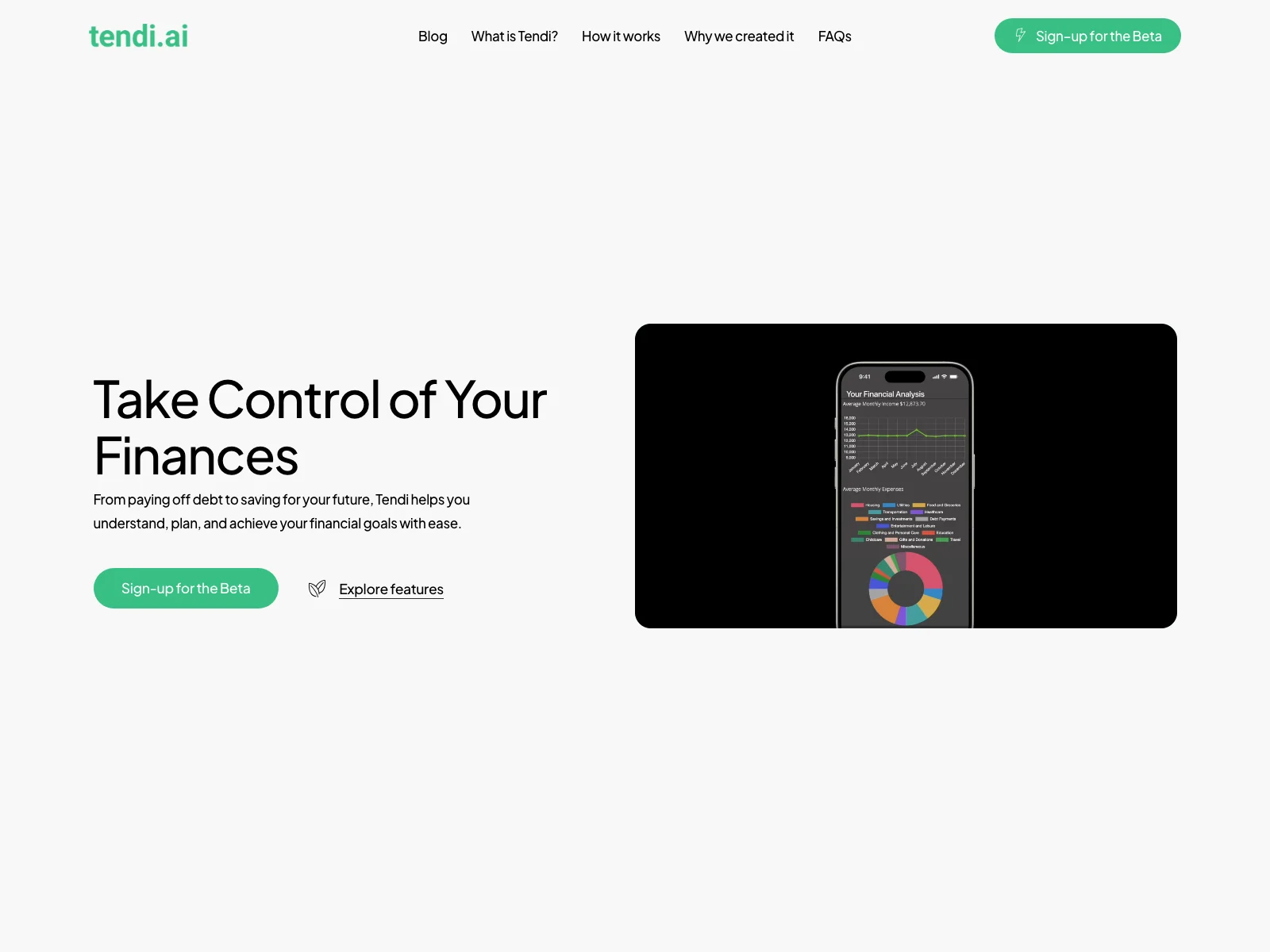 Tendi: Empowering Your Financial Journey with AI