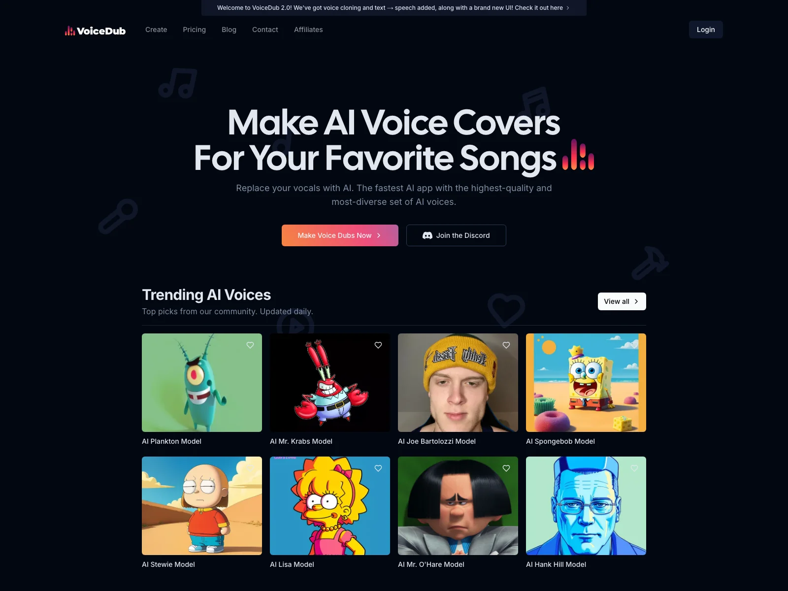 VoiceDub: Unleash Your Creativity with AI Voice Covers