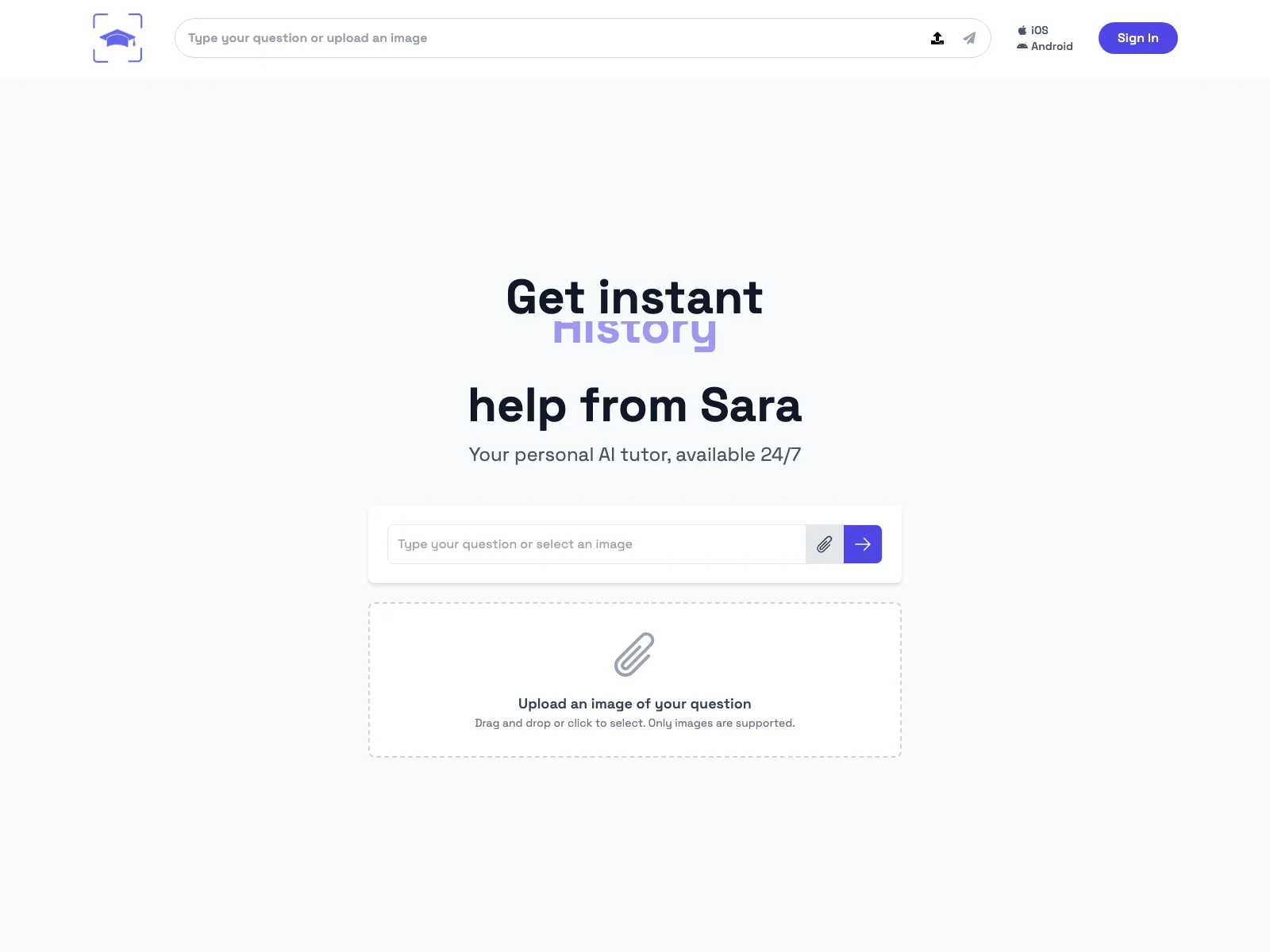 Sara - AI Tutor: Empowering Academic Success