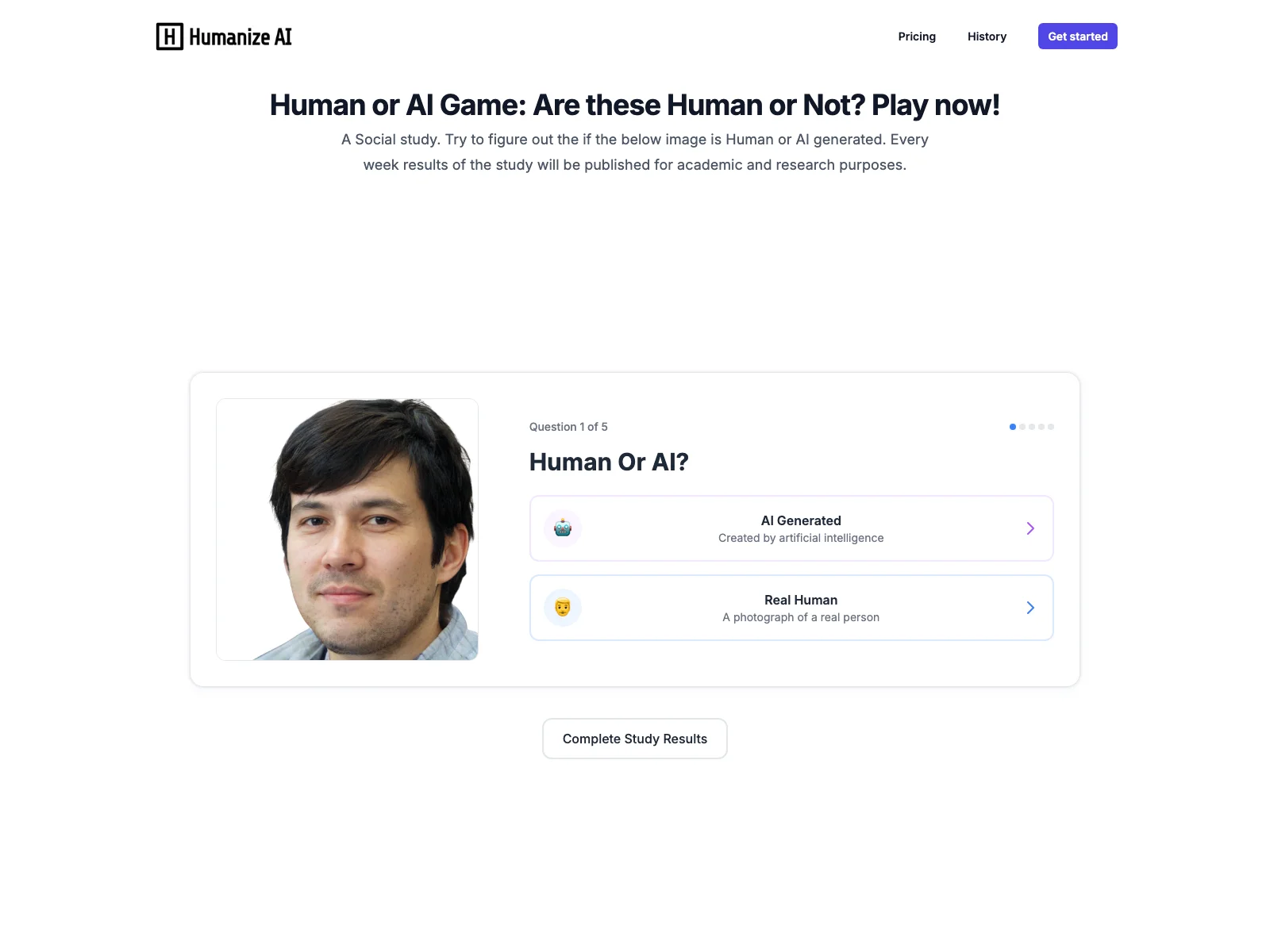 Human or AI Game: Uncover the Truth and Play for Free