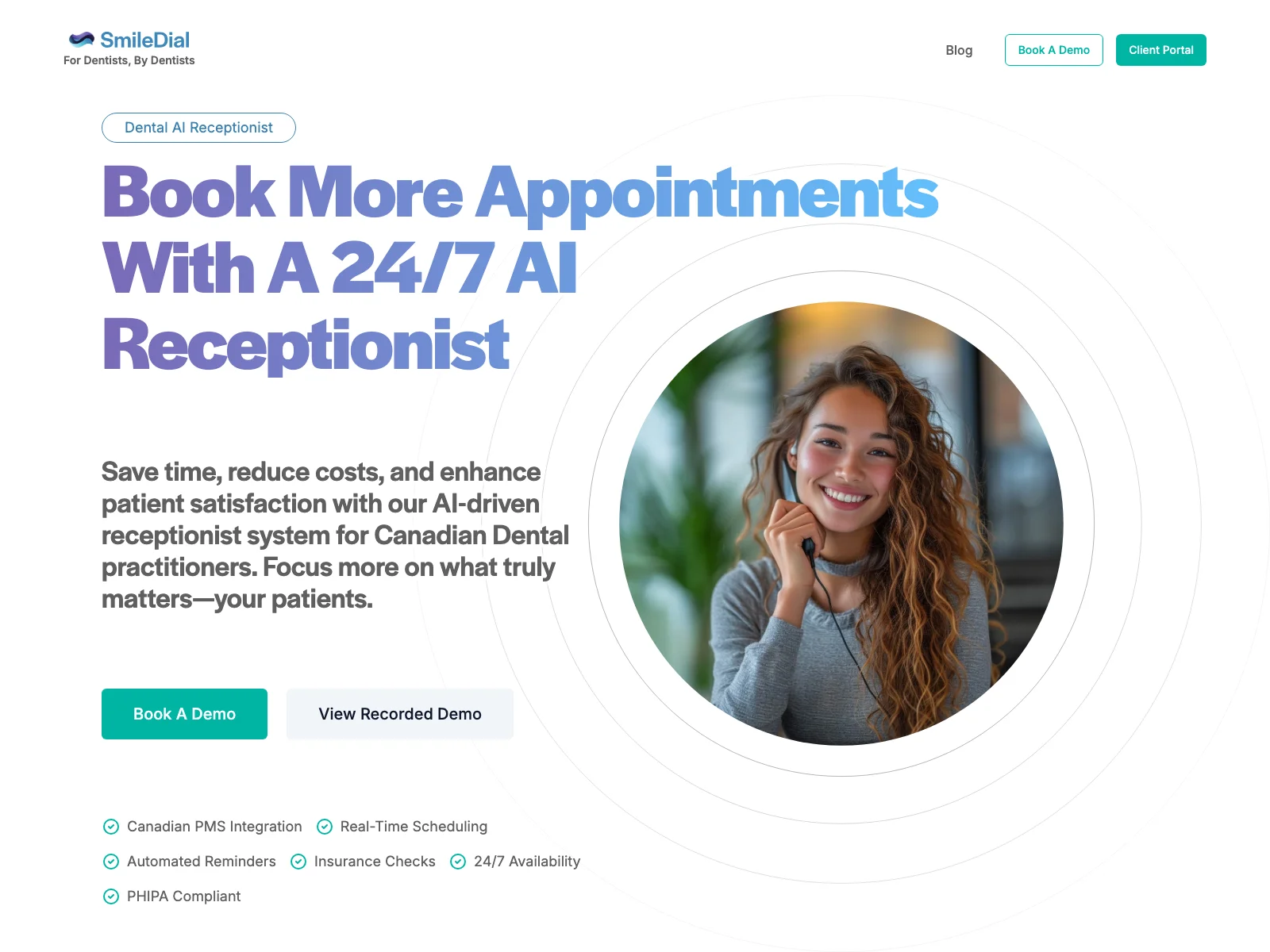 SmileDial: Enhancing Canadian Dental Practices with AI Receptionist