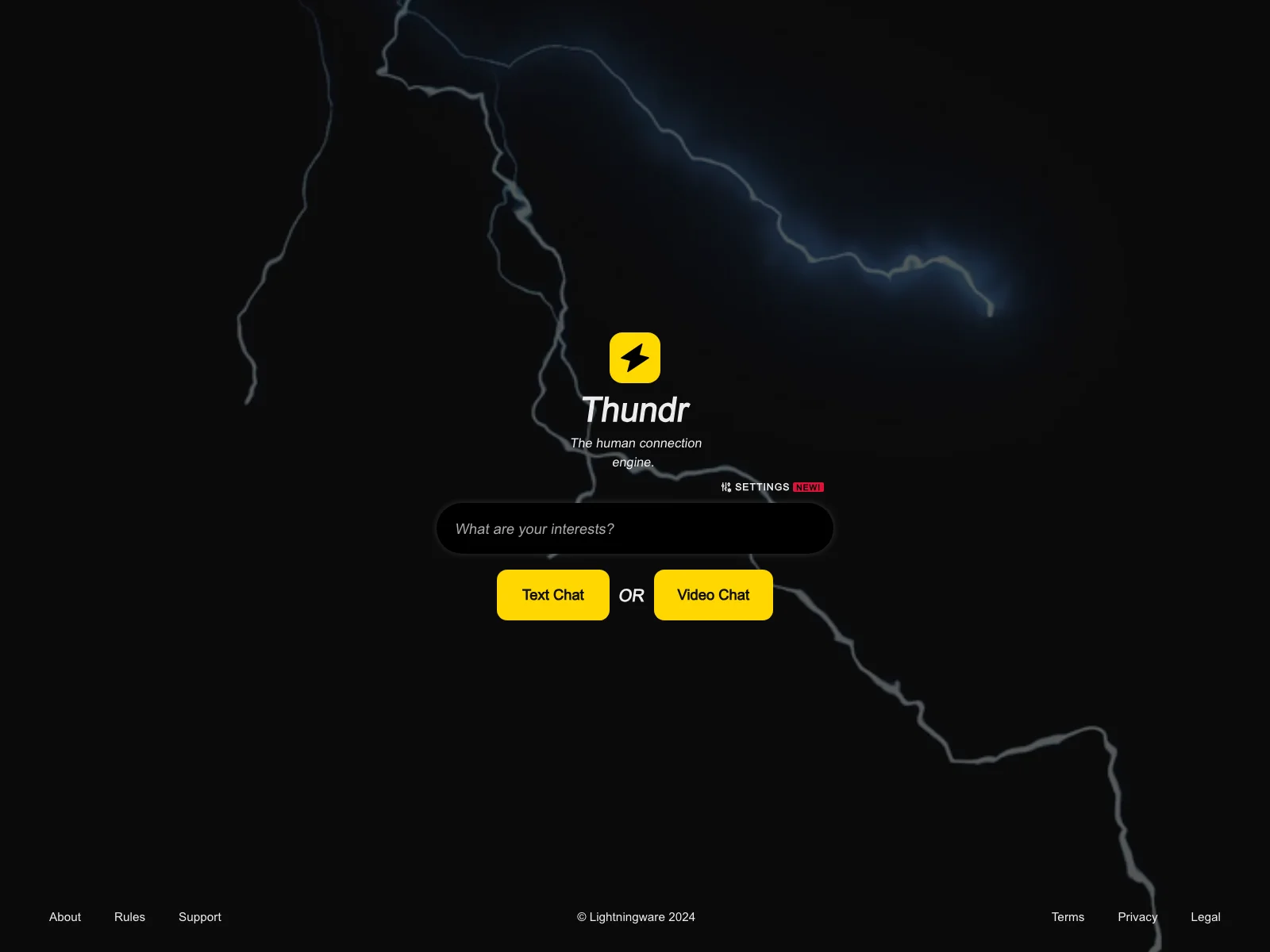 Thundr: The AI-Moderated Random Chat Platform