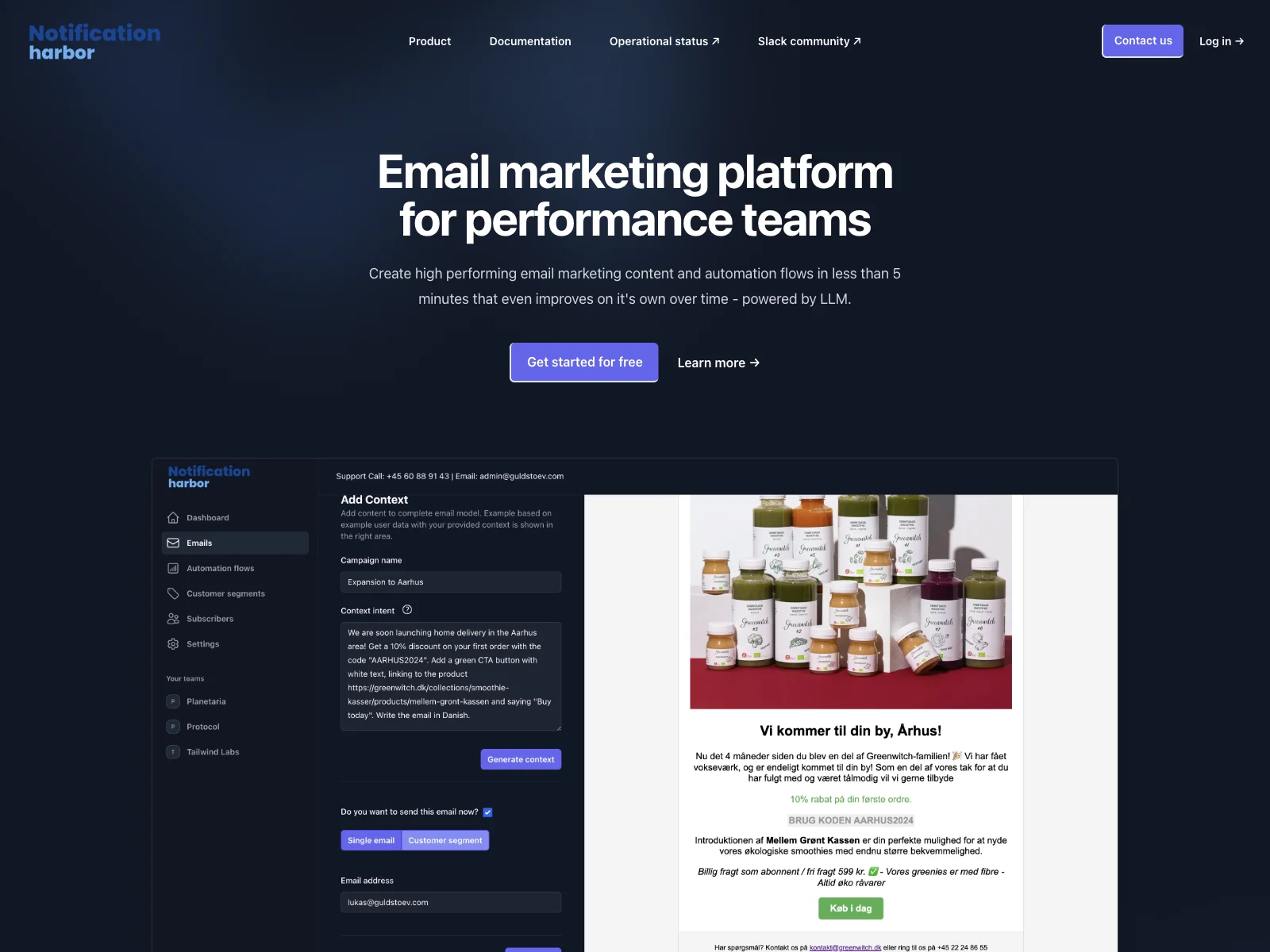 Notification Harbor: Revolutionizing Email Marketing with LLM