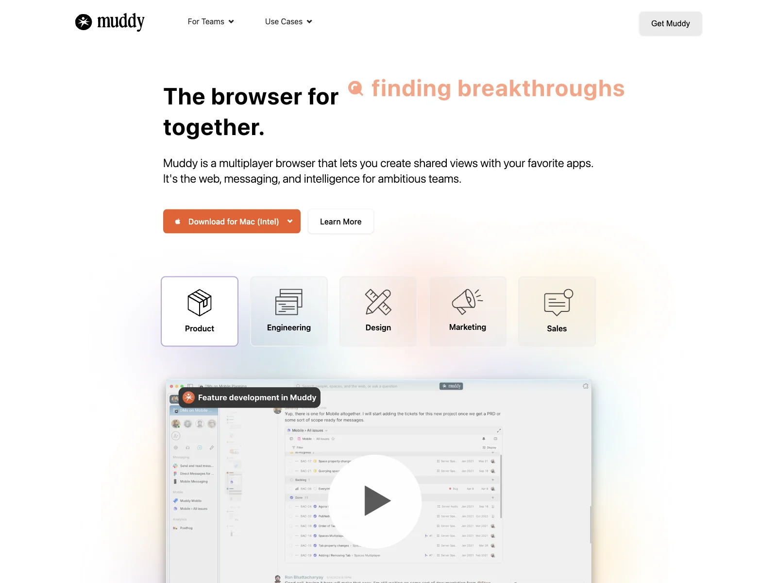 Muddy Browser: Streamlining Teamwork and Productivity