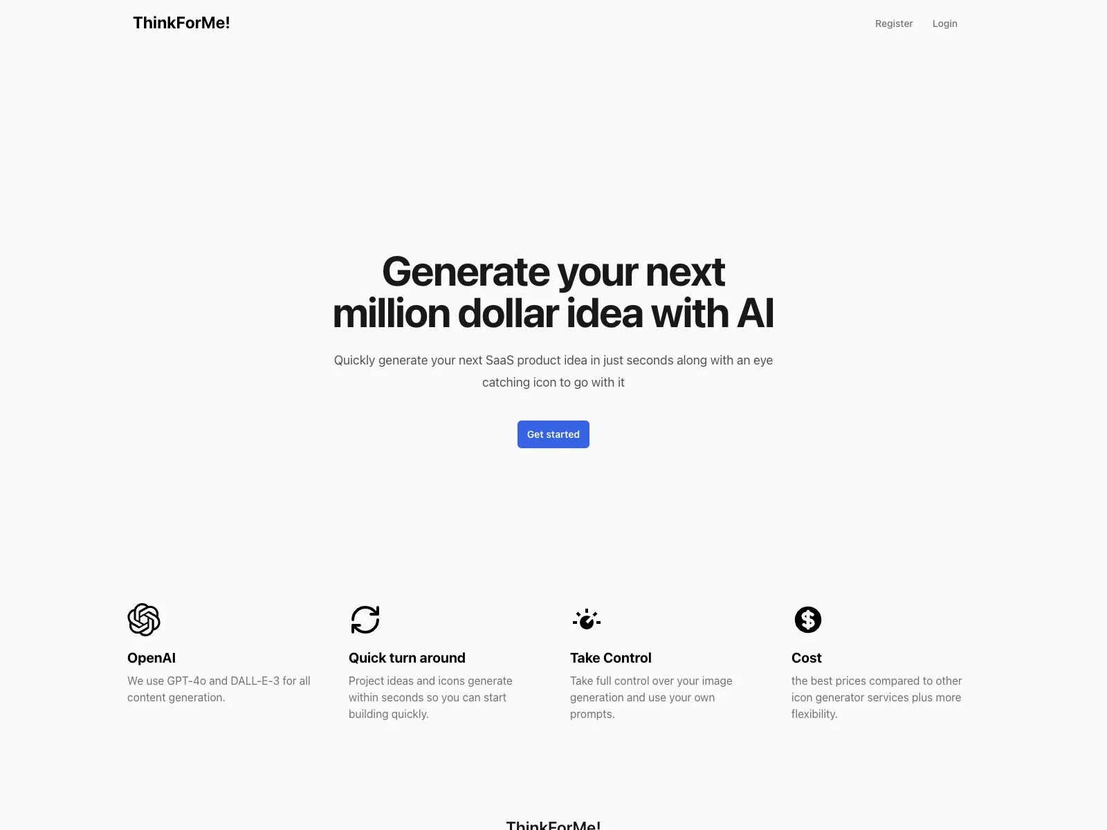 ThinkForMe: Generate Innovative Ideas with AI