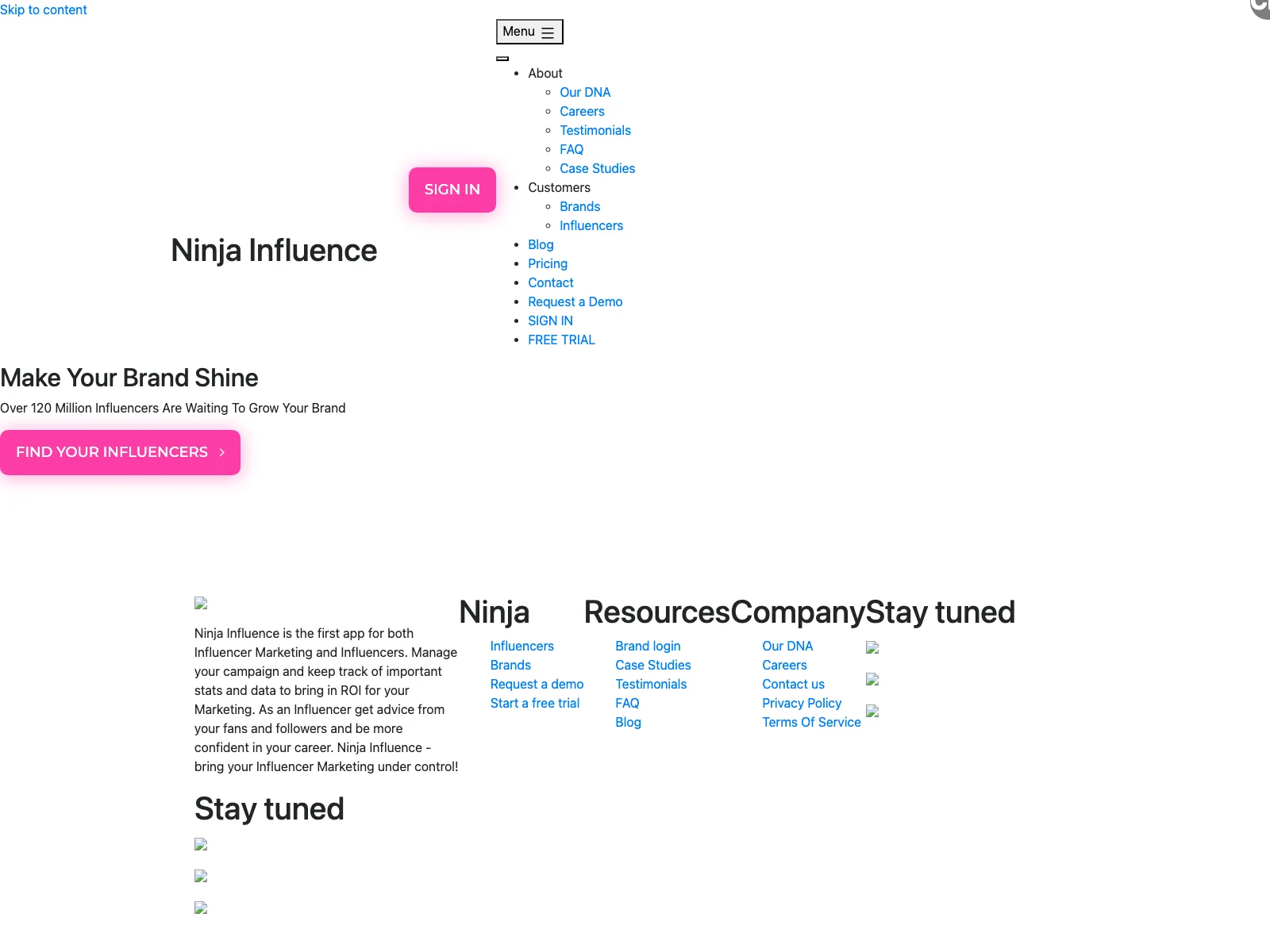 Ninja Influence: Empowering Brands and Influencers with AI-Driven Marketing