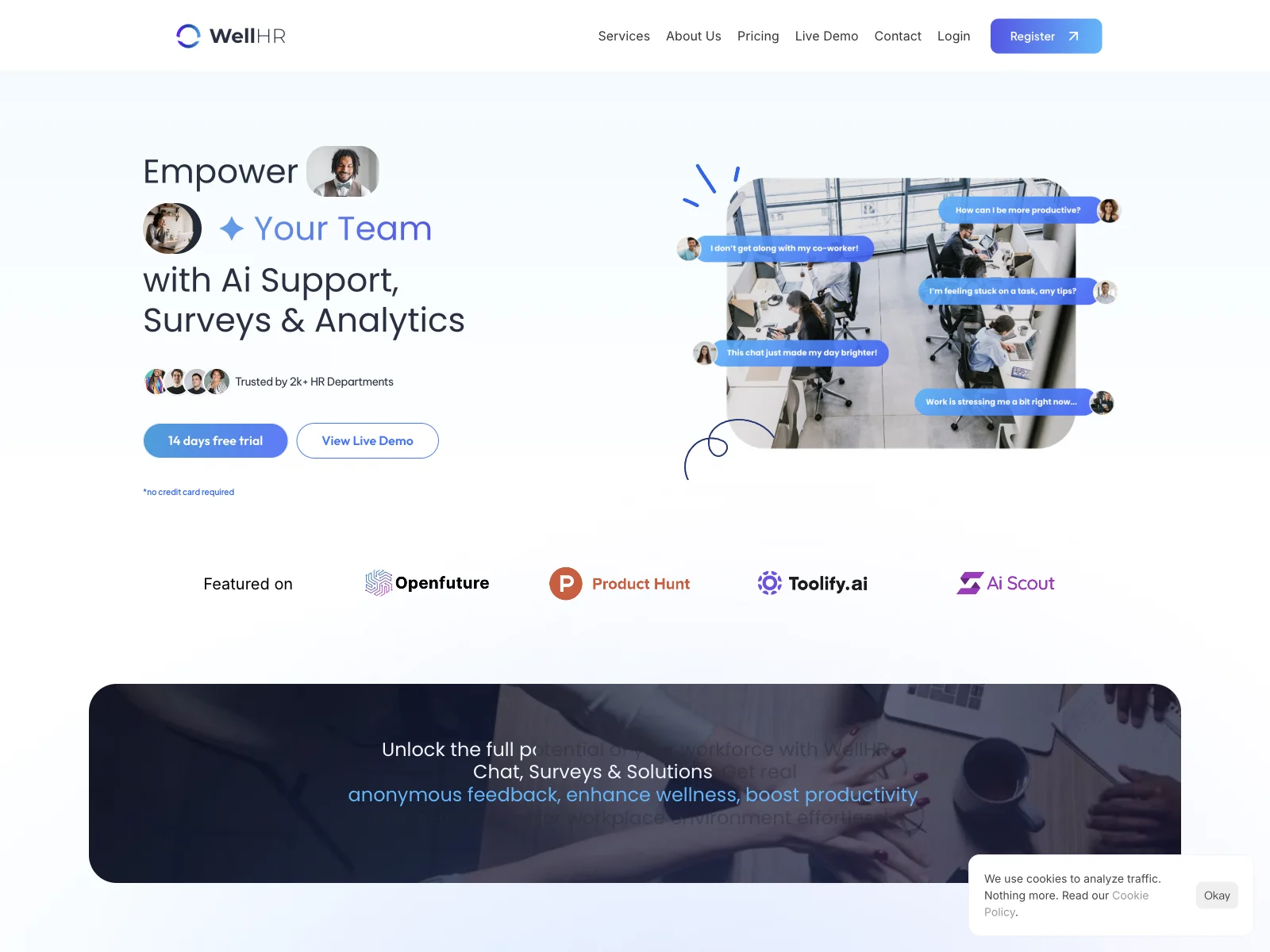 WellHR: Empowering Employee Well-being with AI