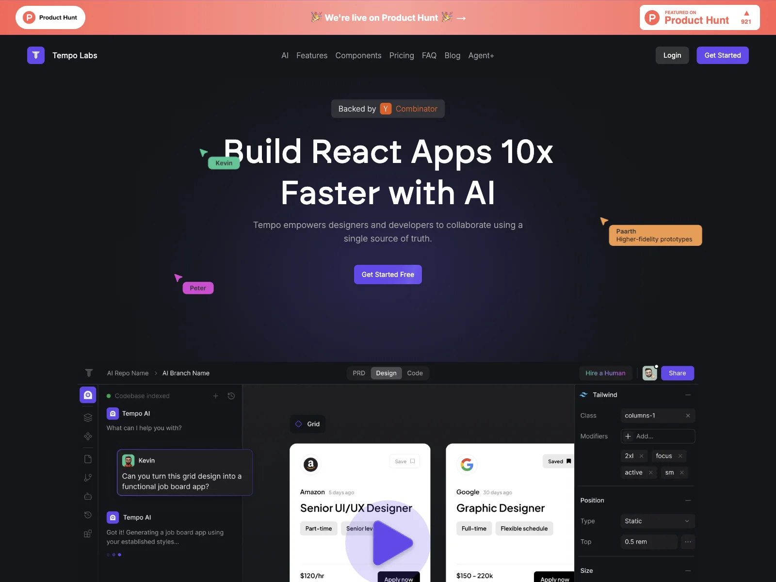 Tempo Labs: Build React Apps 10x Faster with AI-Powered Features