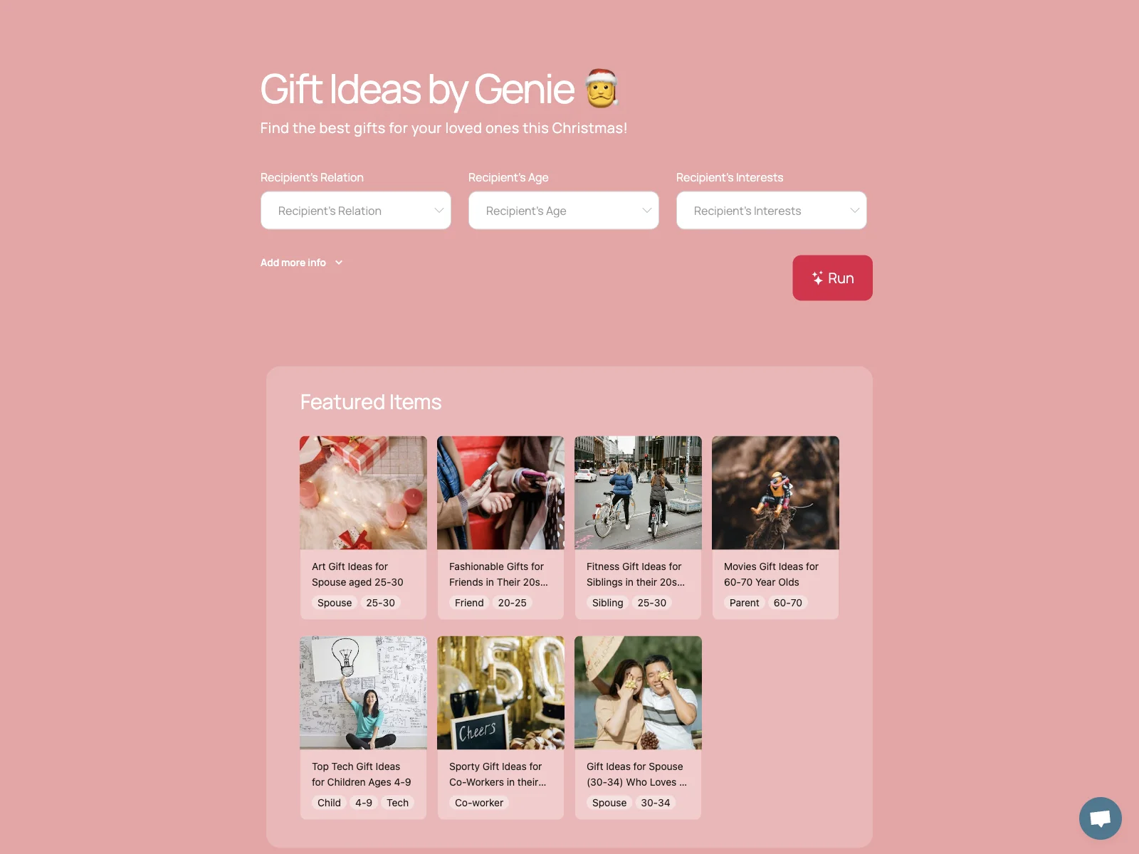 Find the Perfect Gift with Gift Ideas by Genie 🎅