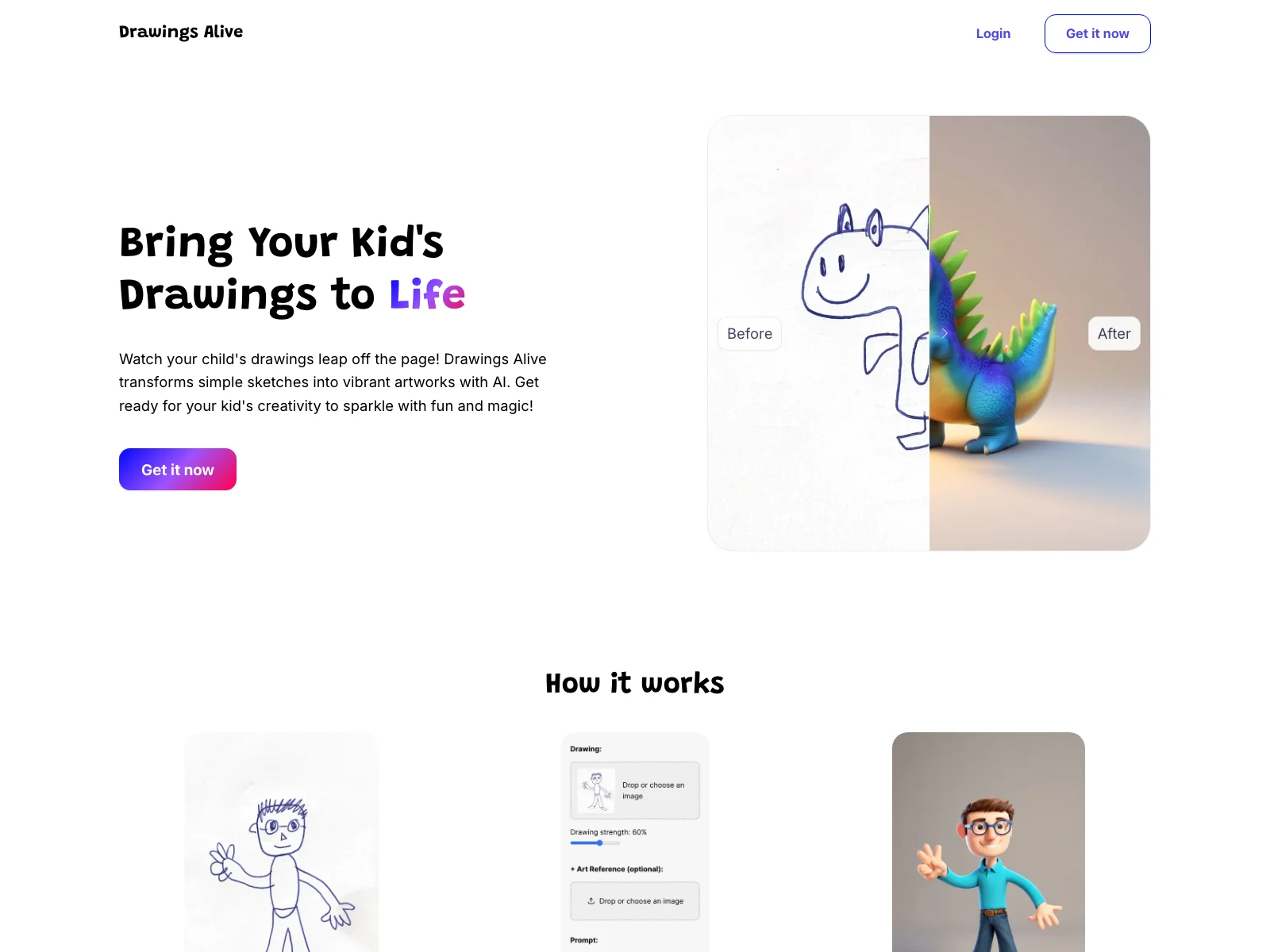 Drawings Alive - Transform Kids' Drawings into Magic