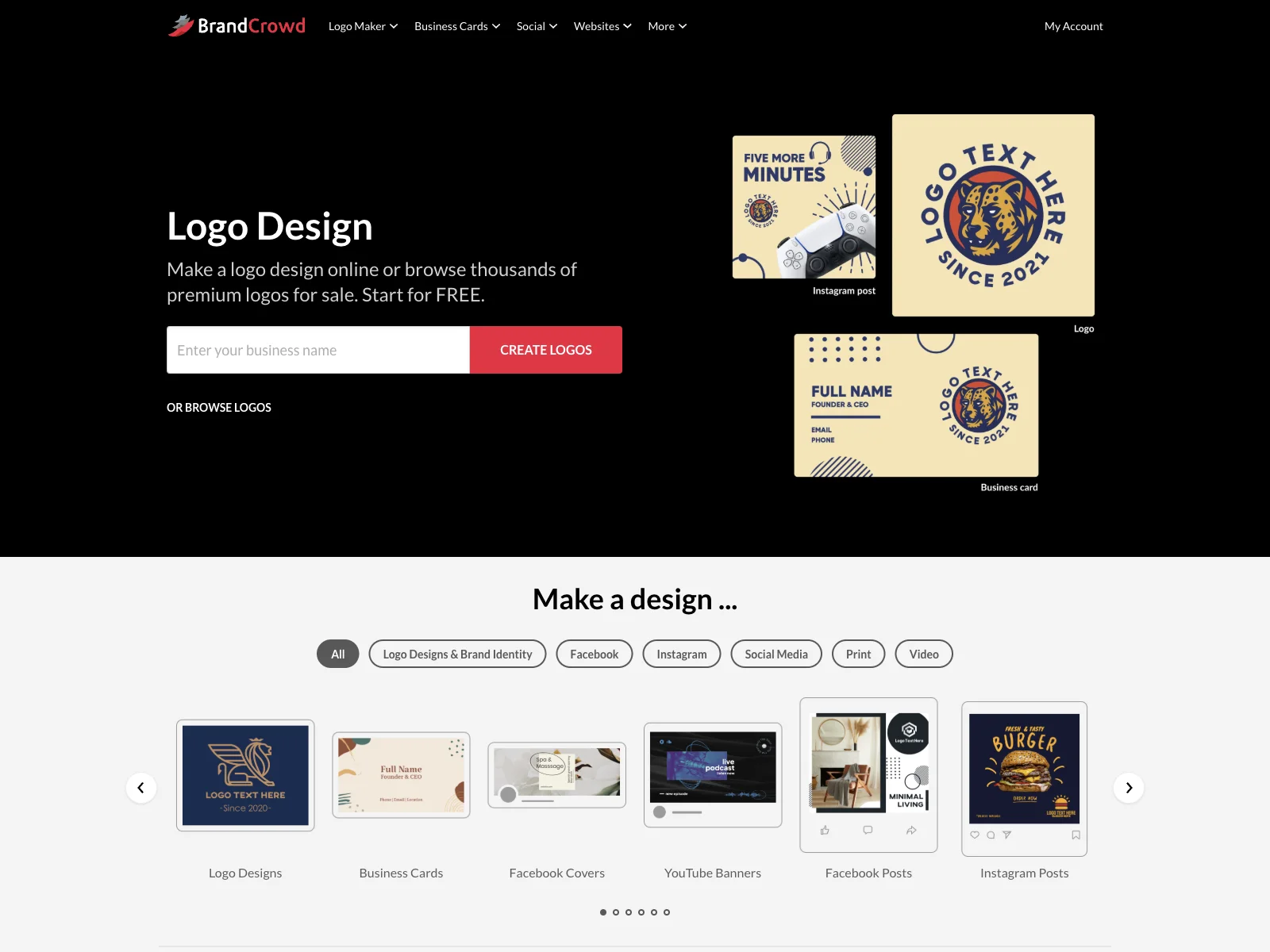 Create Stunning Designs with BrandCrowd