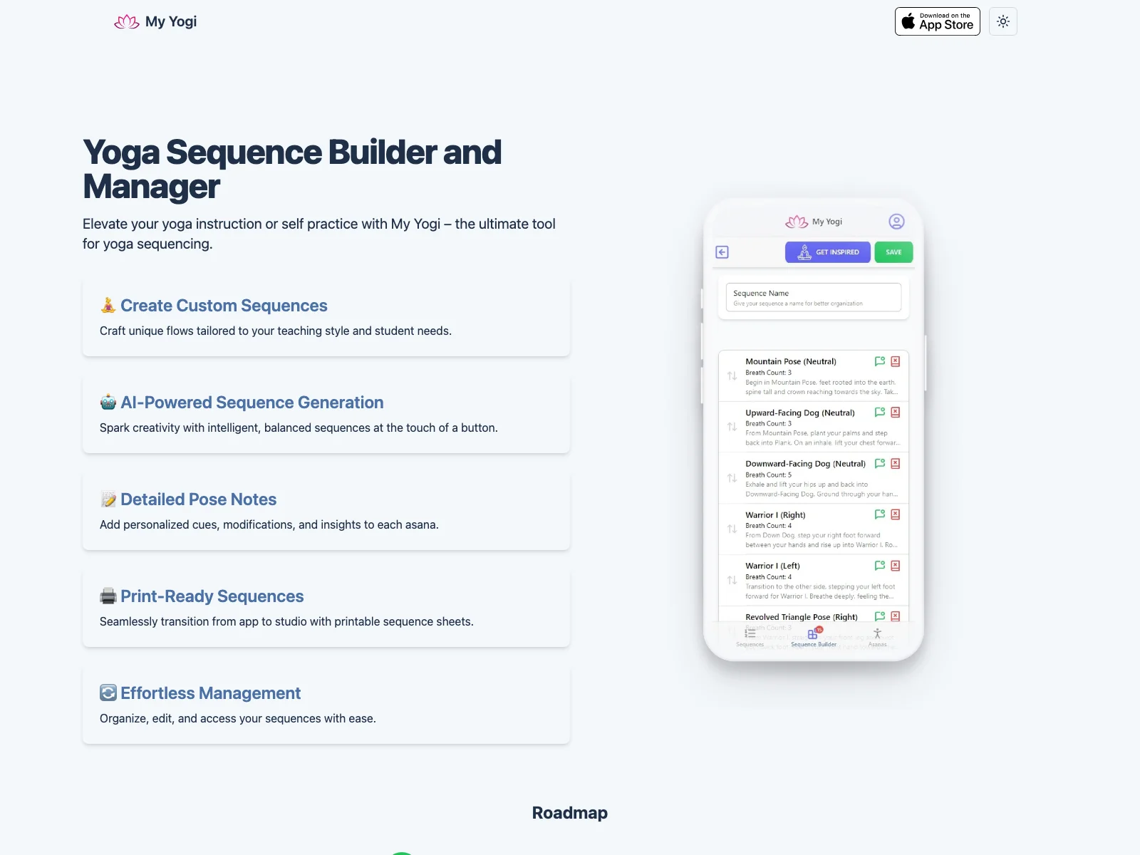 My Yogi: Transform Your Yoga Practice with AI-Powered Sequencing