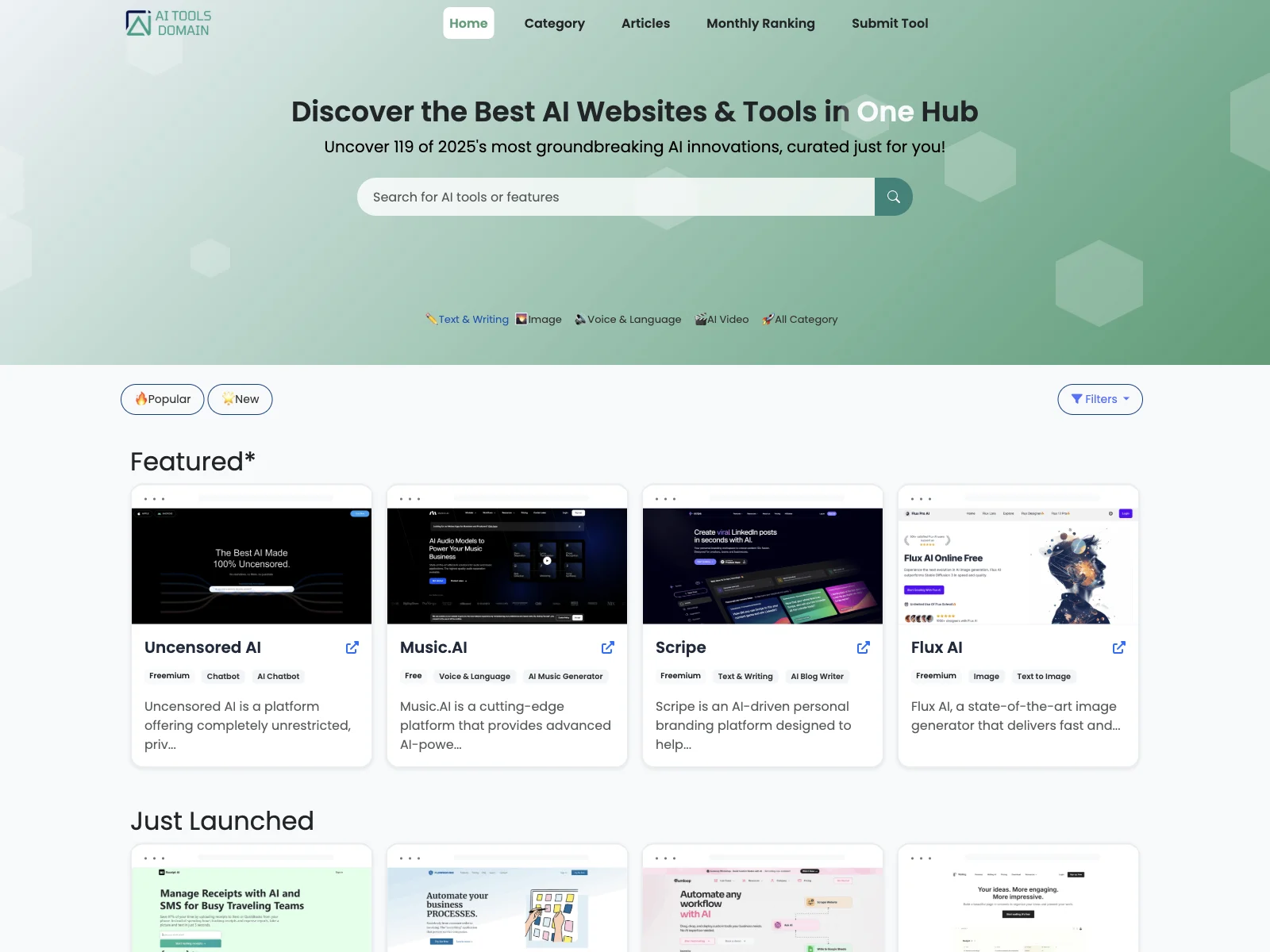 Discover the Best AI Websites and Tools in One Hub for All Your AI Needs