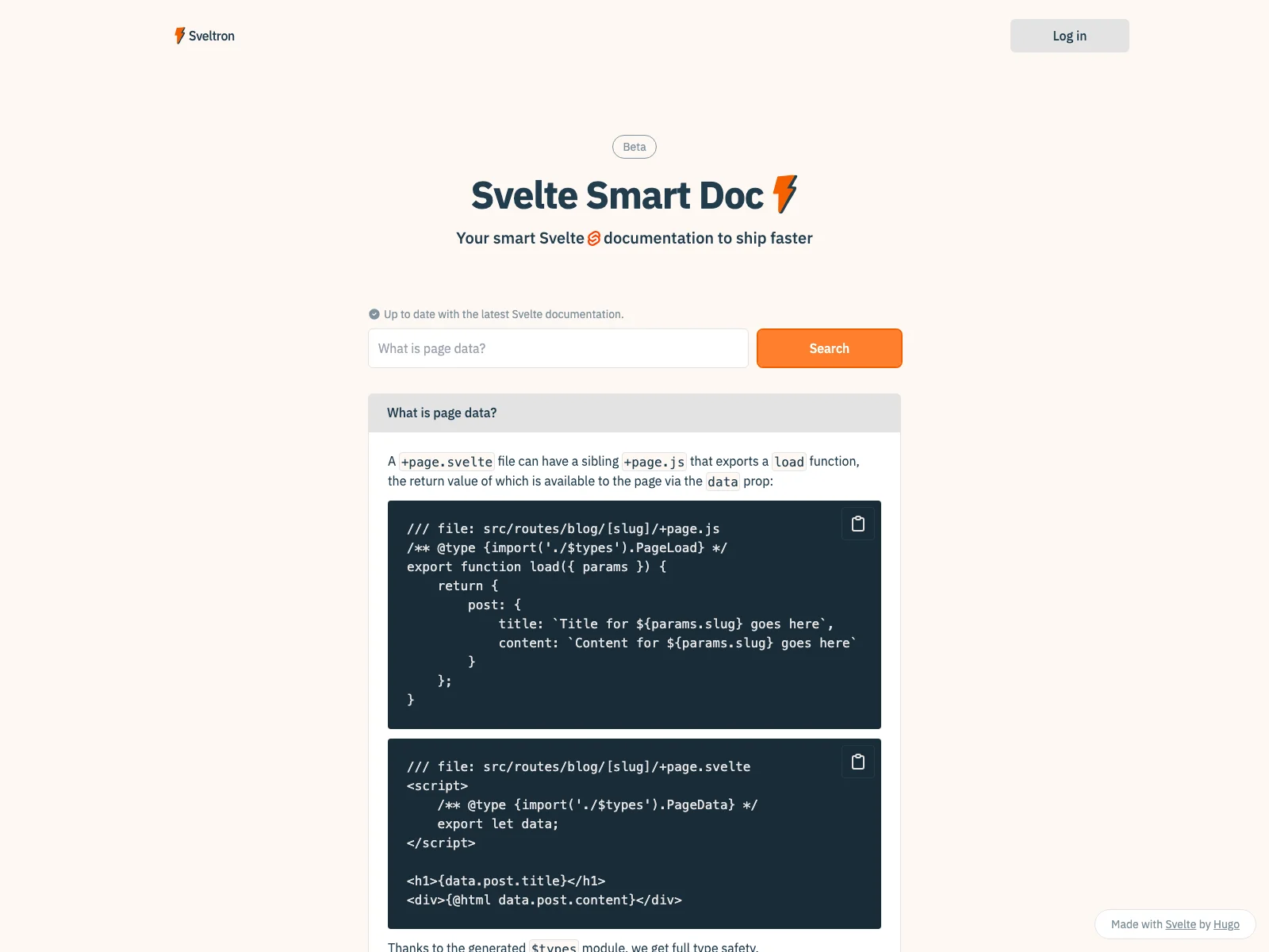 Svelte Smart Doc: Accelerate Your Svelte Development