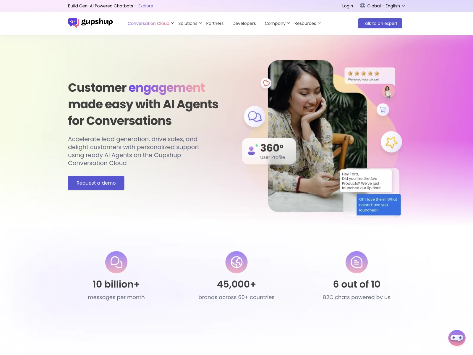 Gupshup: Enhancing Customer Engagement with AI Conversations