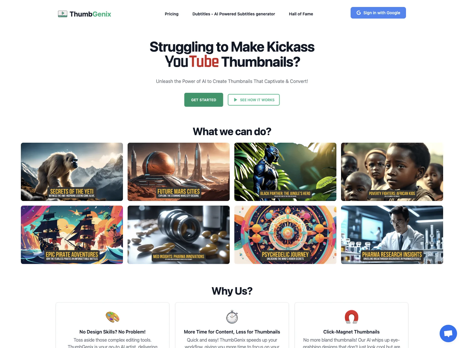 ThumbGenix | Unleash AI-Powered Thumbnail Magic